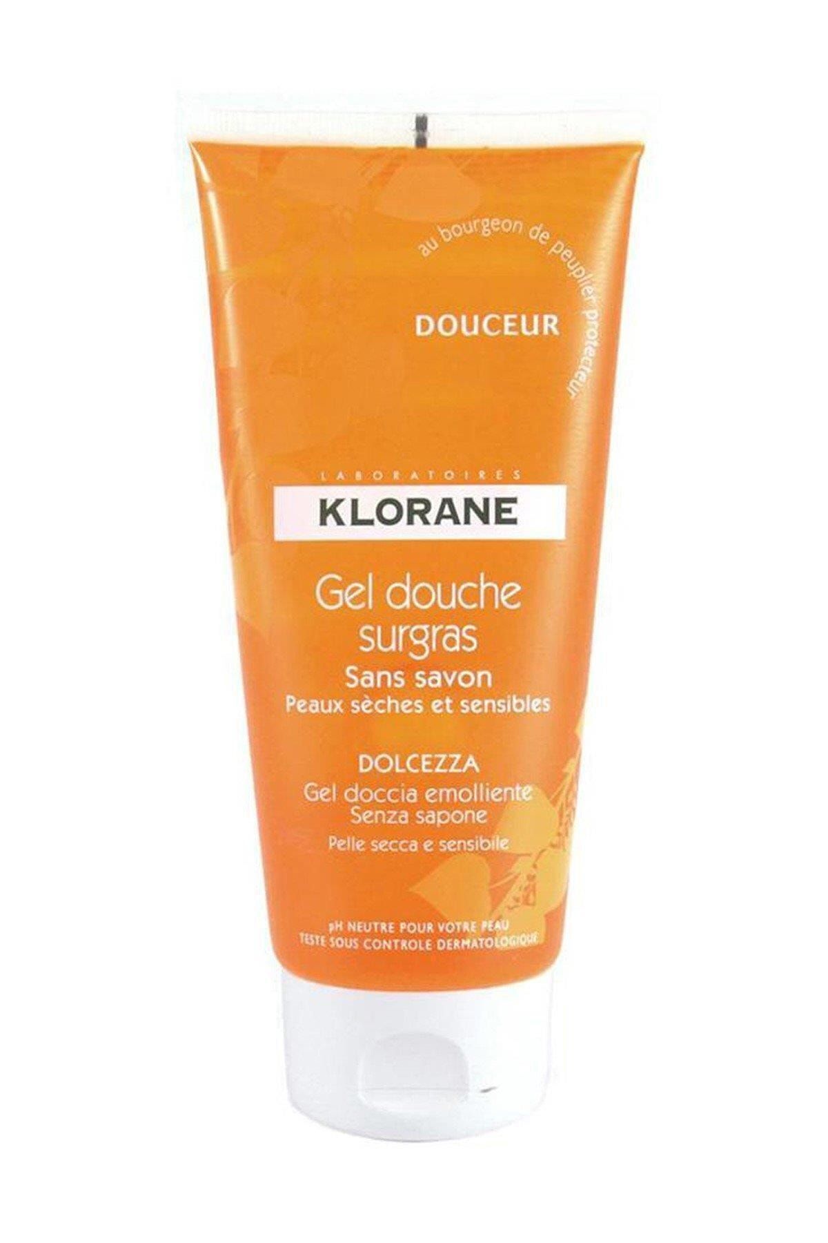 Klorane Gel Douche Surgras Douceur 200 ml - Portakal Çiçeği Ve Gül Esanslı Duş Jeli