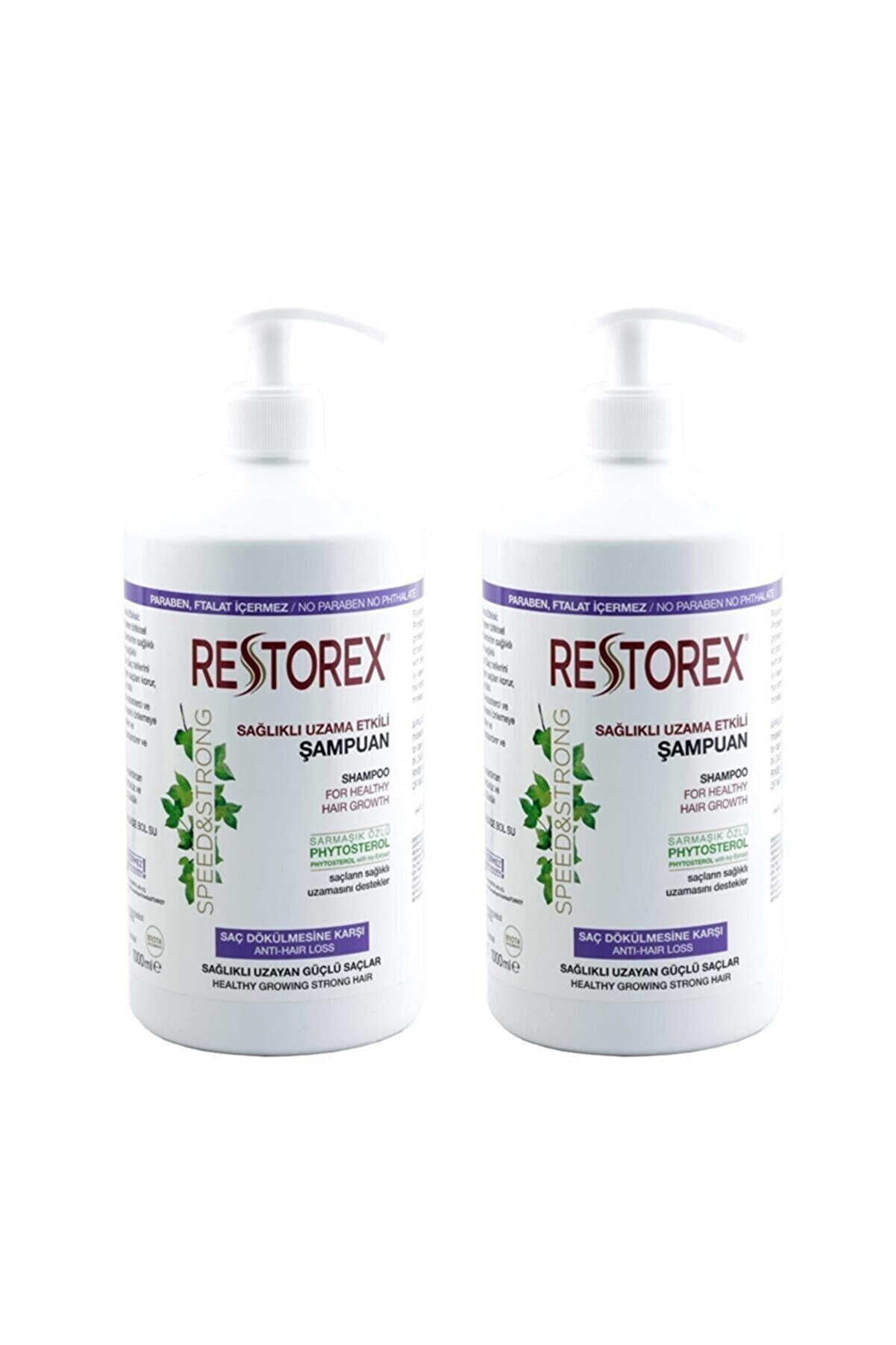 Restorex Şampuan 1000 ml Sarmaşık Özlü Ekstra Direnç X 2 Adet