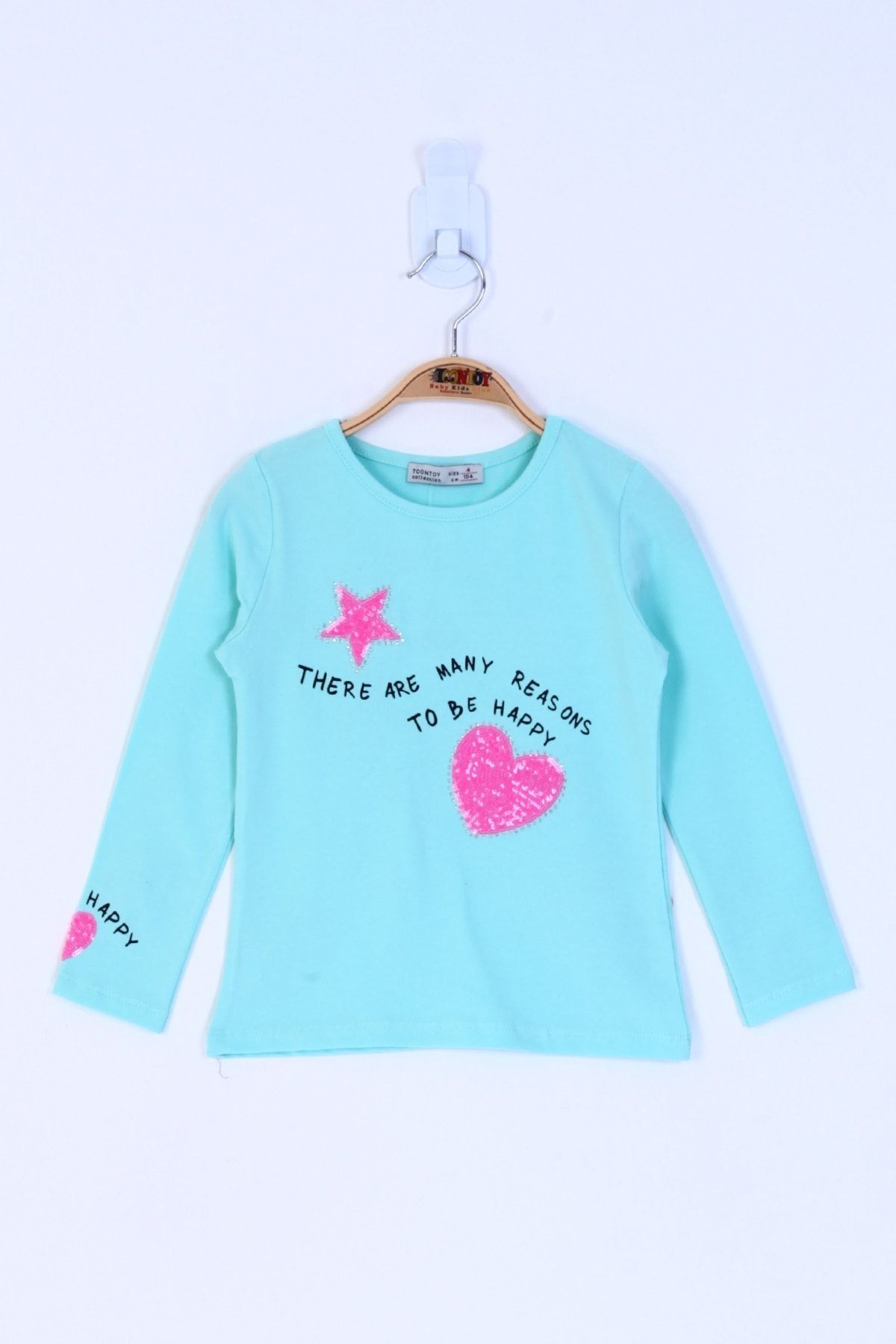 Toontoy Kız Çocuk Pul Işlemeli Sweatshirt