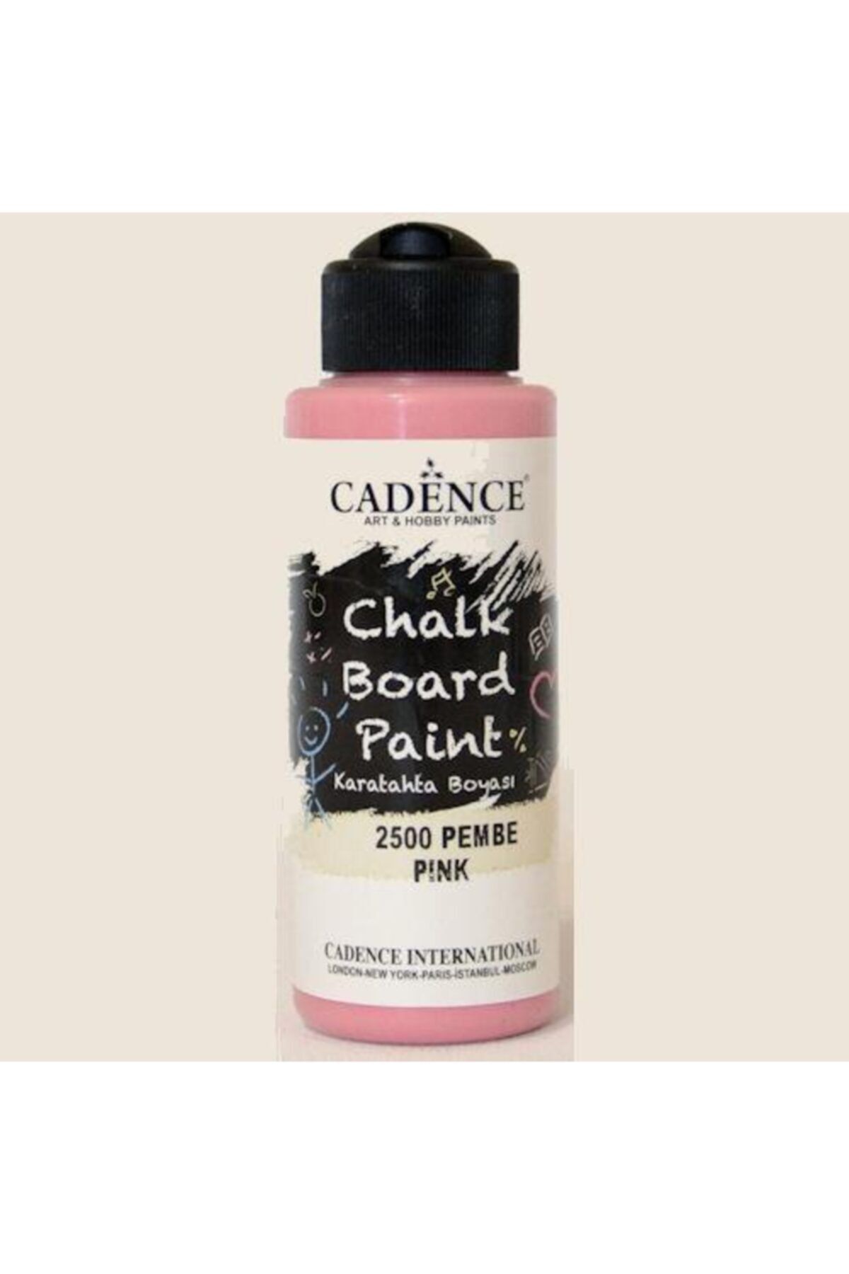 Cadence Chalkboard Paint 120ml Kara Tahta Boyası 2500 Pembe