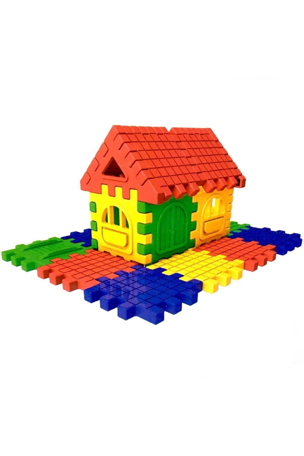 LEGO Eğitici Çocuk Oyuncakları - Lego Puzzle City 3d Üç Boyutlu Yapı Ve Tasarım Blokları 64 Parça