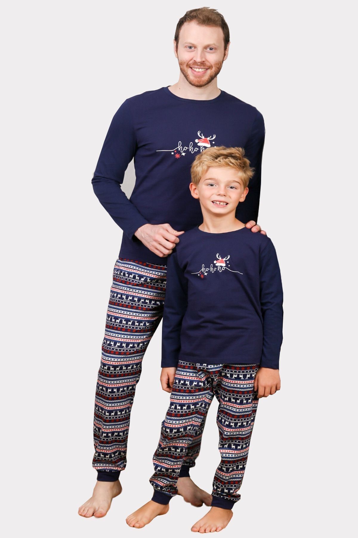 LILIAN New Year Aile Pijama Takımı Baba Oğul Kombin Yapılabilir Ayrı Ayrı Satılır