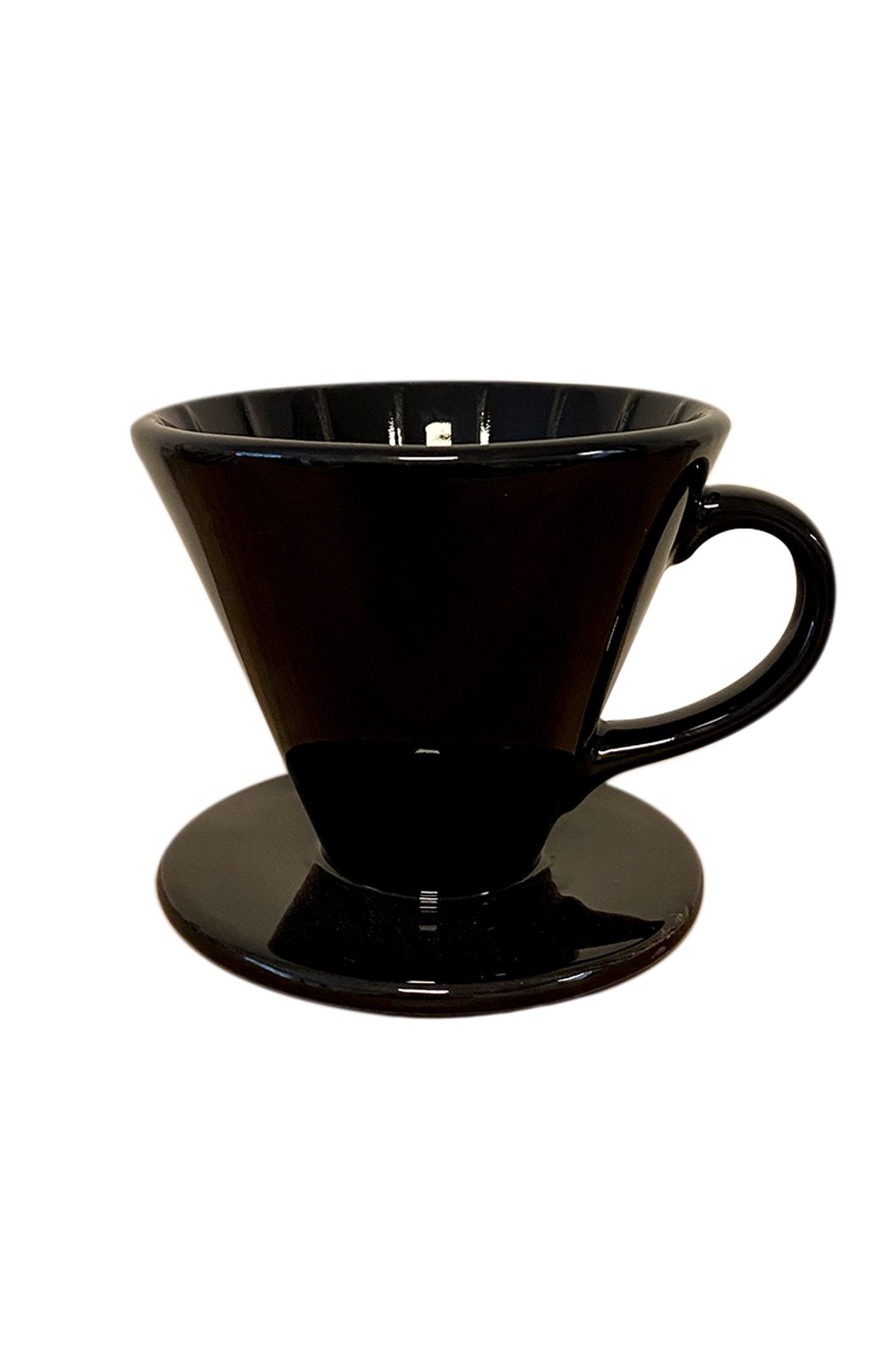 Vivas Siyah Dripper Seramik Kahve Demleme Aparatı V60