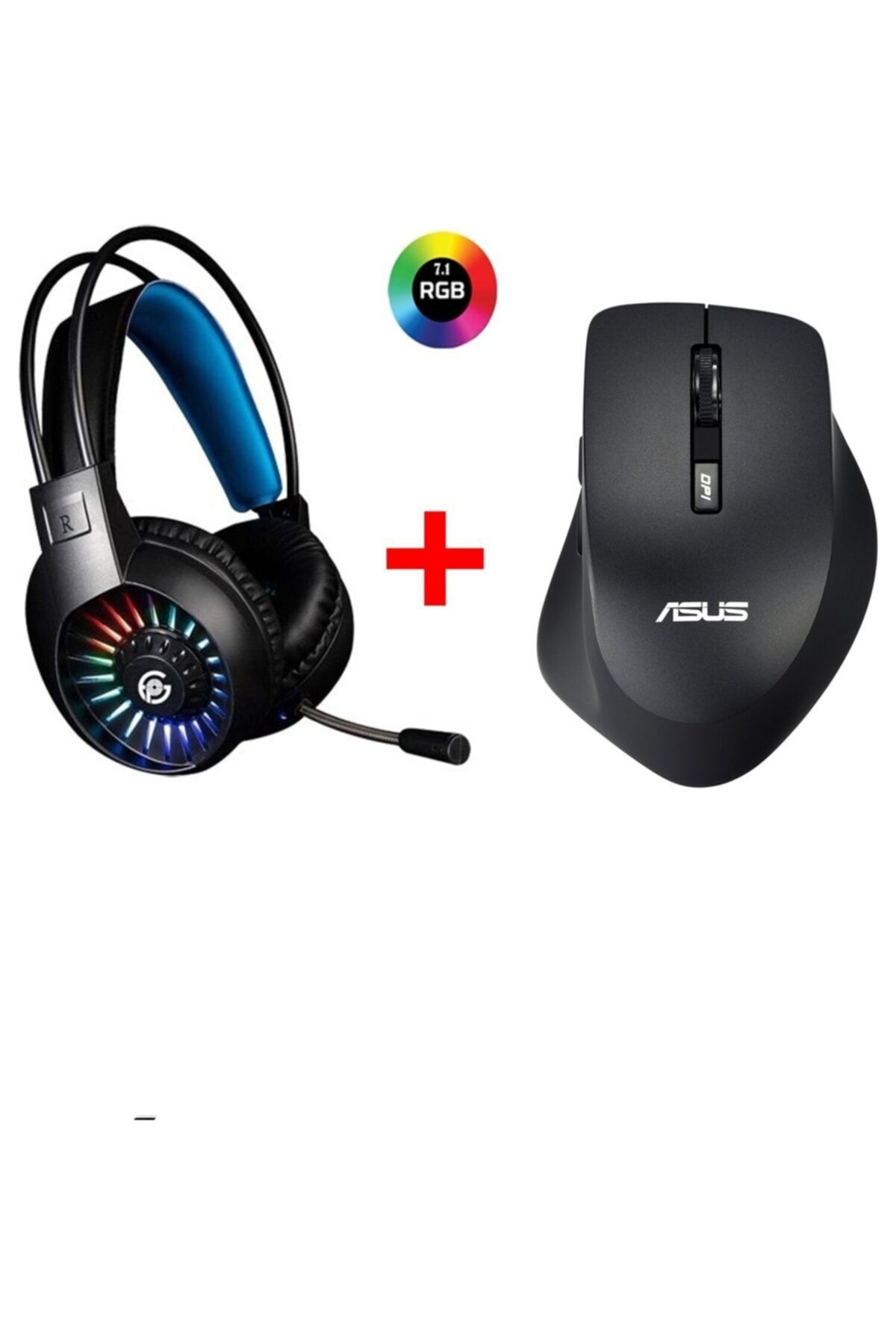 ASUS Wt425 Kablosuz Optik Sessiz Mouse + Performax Gamıng 7.1 Kulaklık