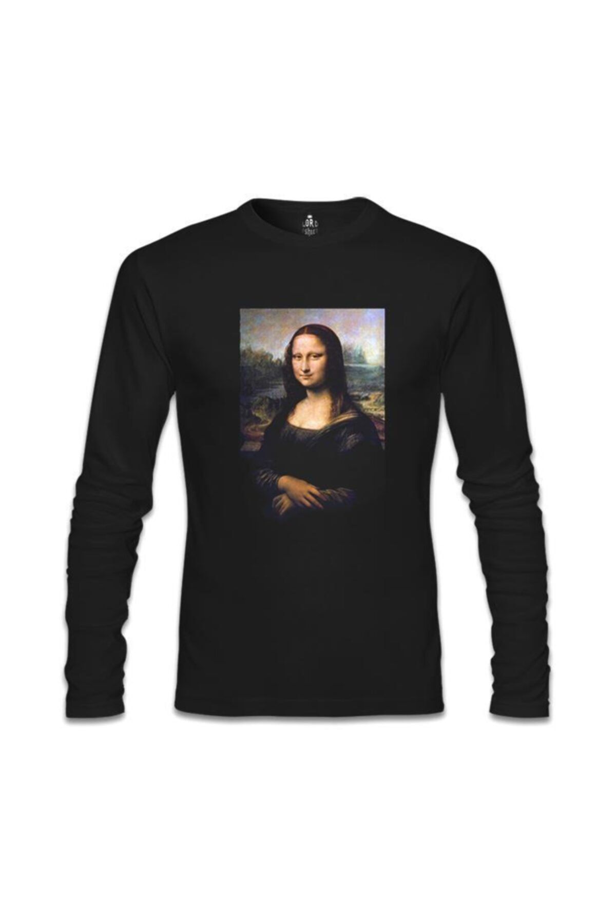 Lord T-Shirt Erkek Siyah Mona Lisa Sweatshirt