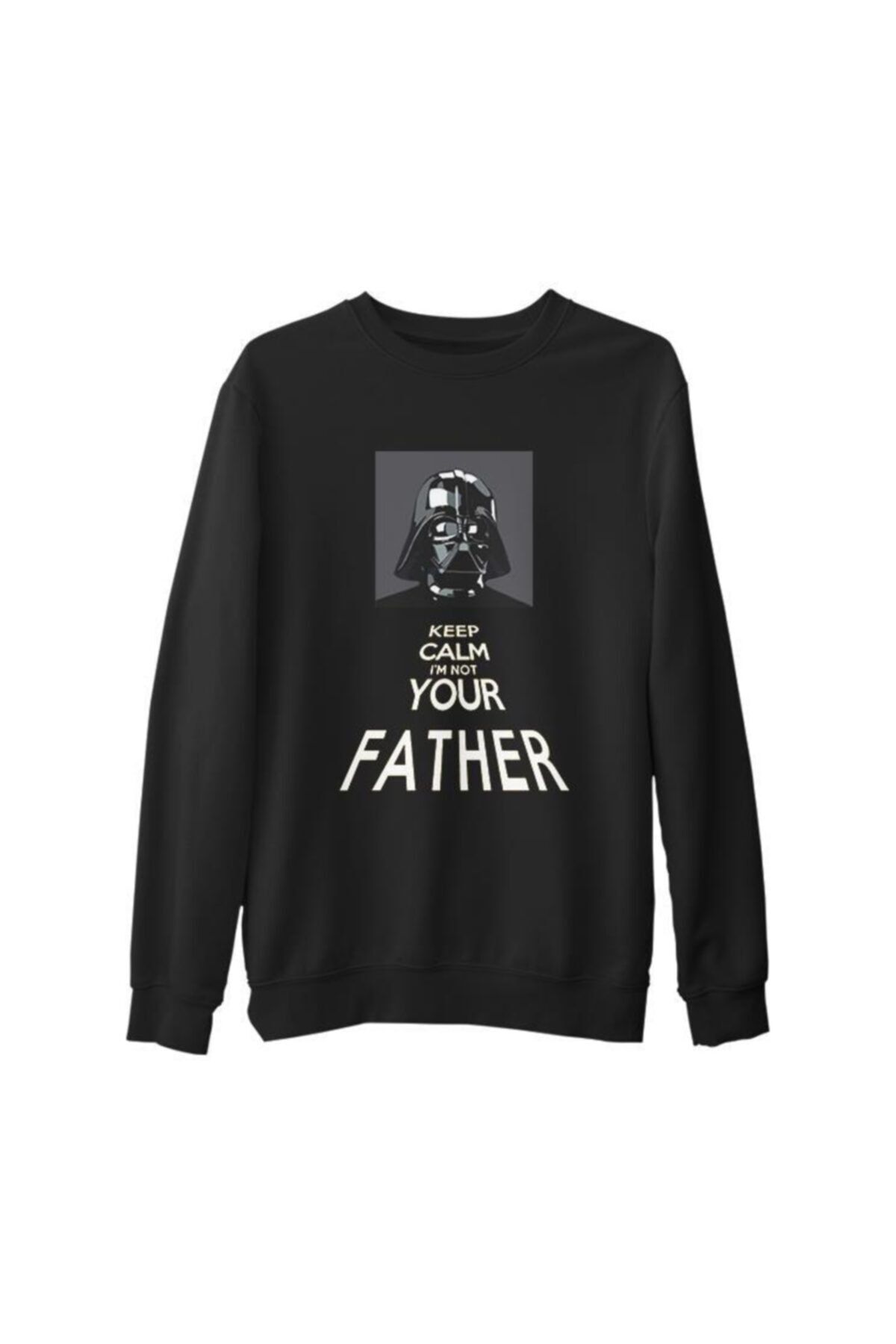 Lord T-Shirt Erkek Siyah Star Wars - Not Your Father Kalın Sweatshirt