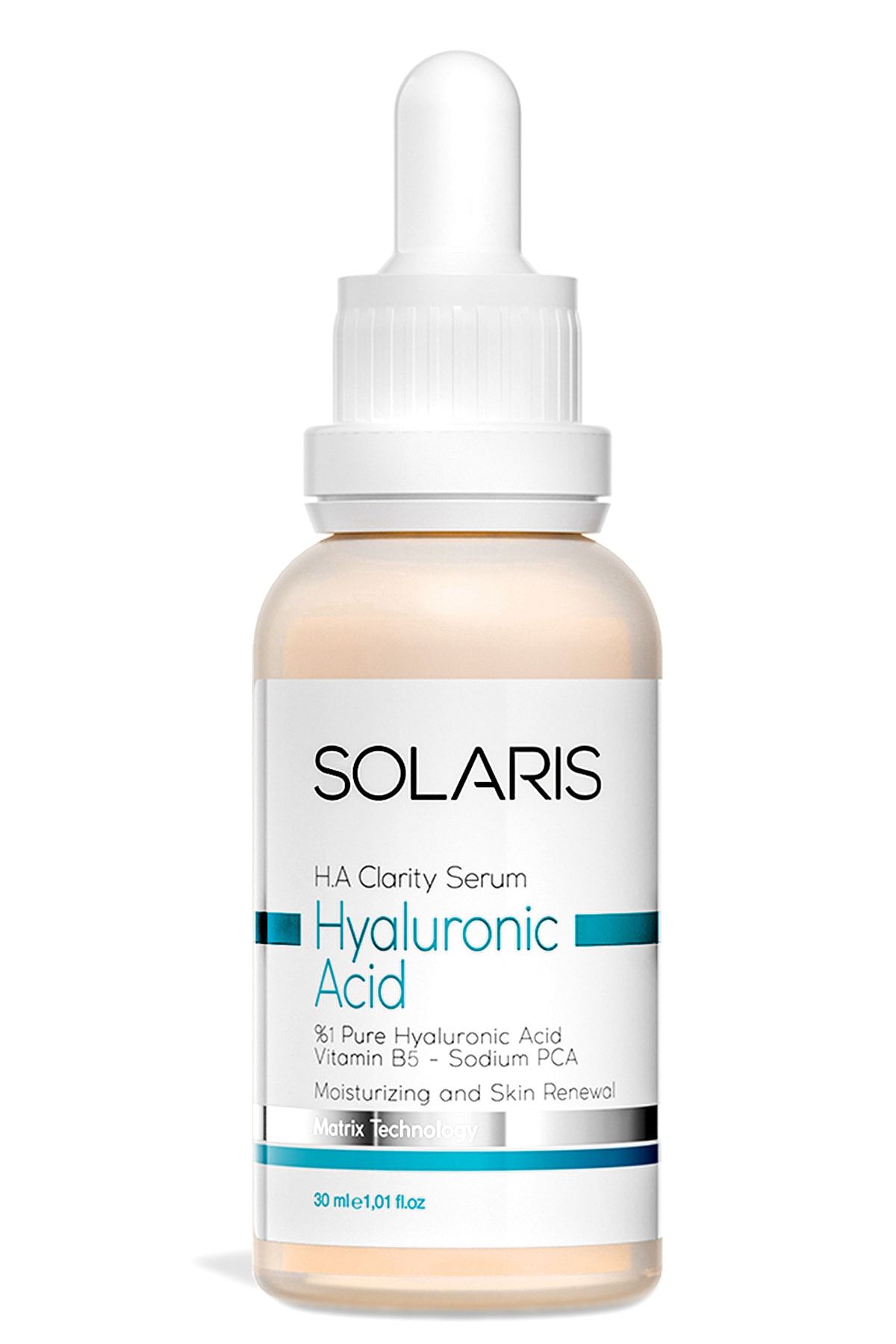SOLARIS Tüm Ciltler Için Onarıcı Hyaluronik Asit Serum Nemlendirici 30 ml (HYALURONİC ACİD VE B5)