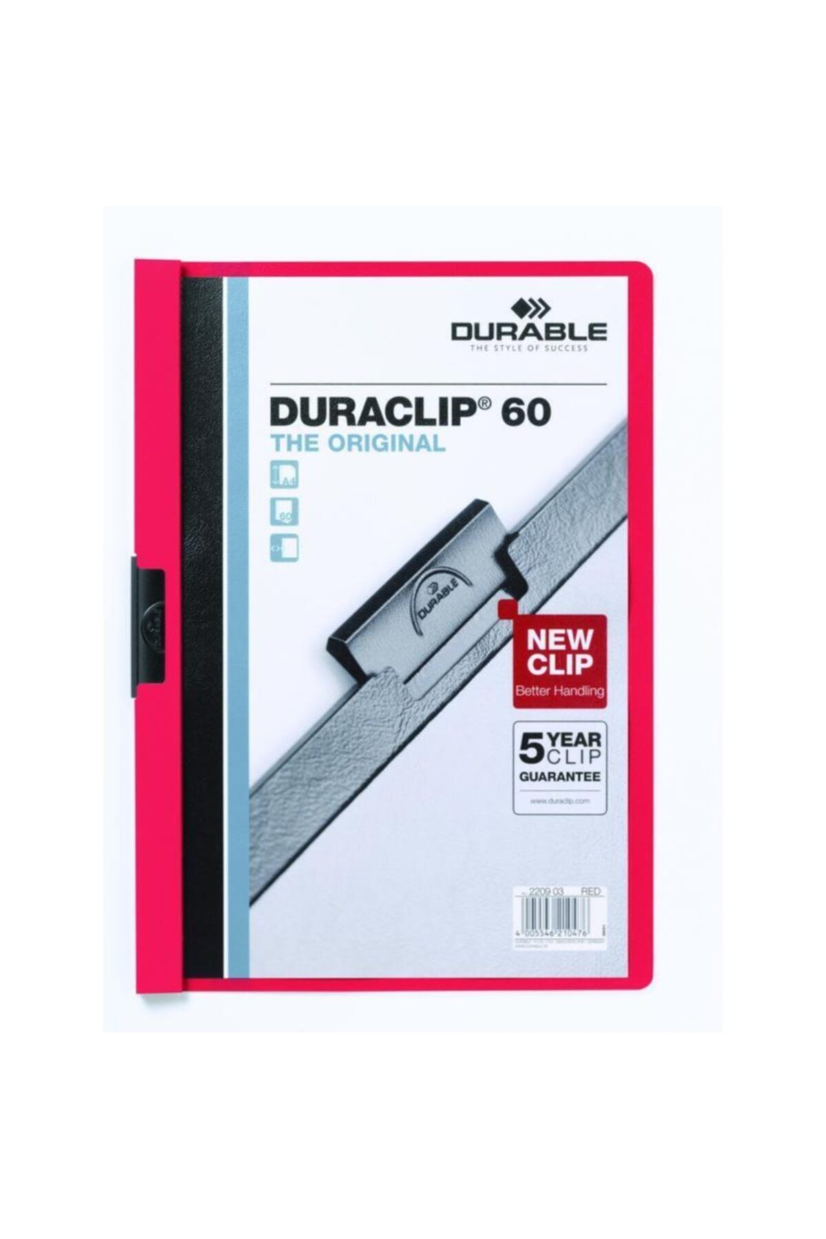 durable Duraclıp Orıgınal 60 Sayfa Kapasiteli Kırmızı