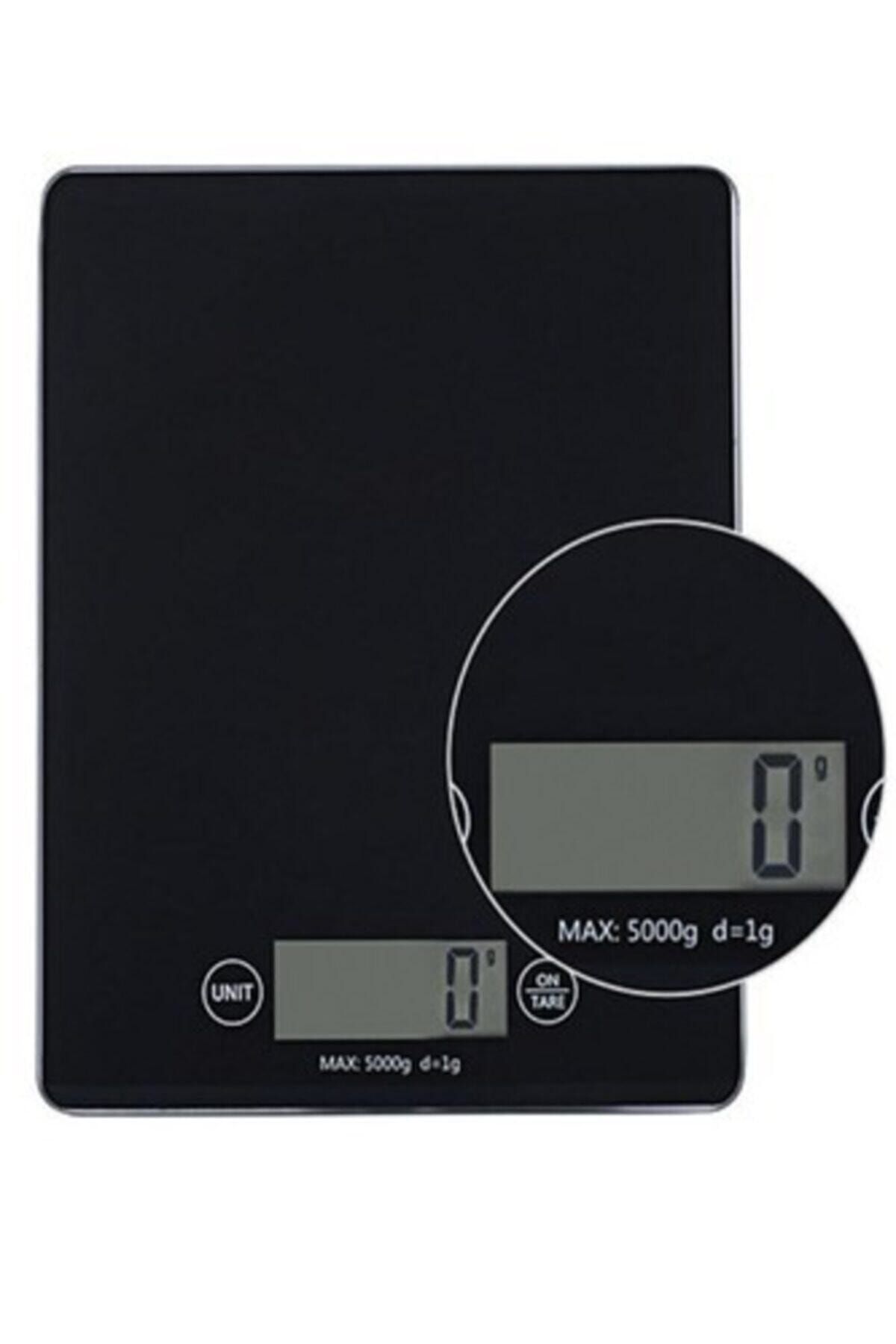 Gomax Crown 1 gr-5 Kg A Kalite Lüks Dijital Ekranlı Siyah Cam Hassas Elektronik Mutfak Terazisi-tartısı