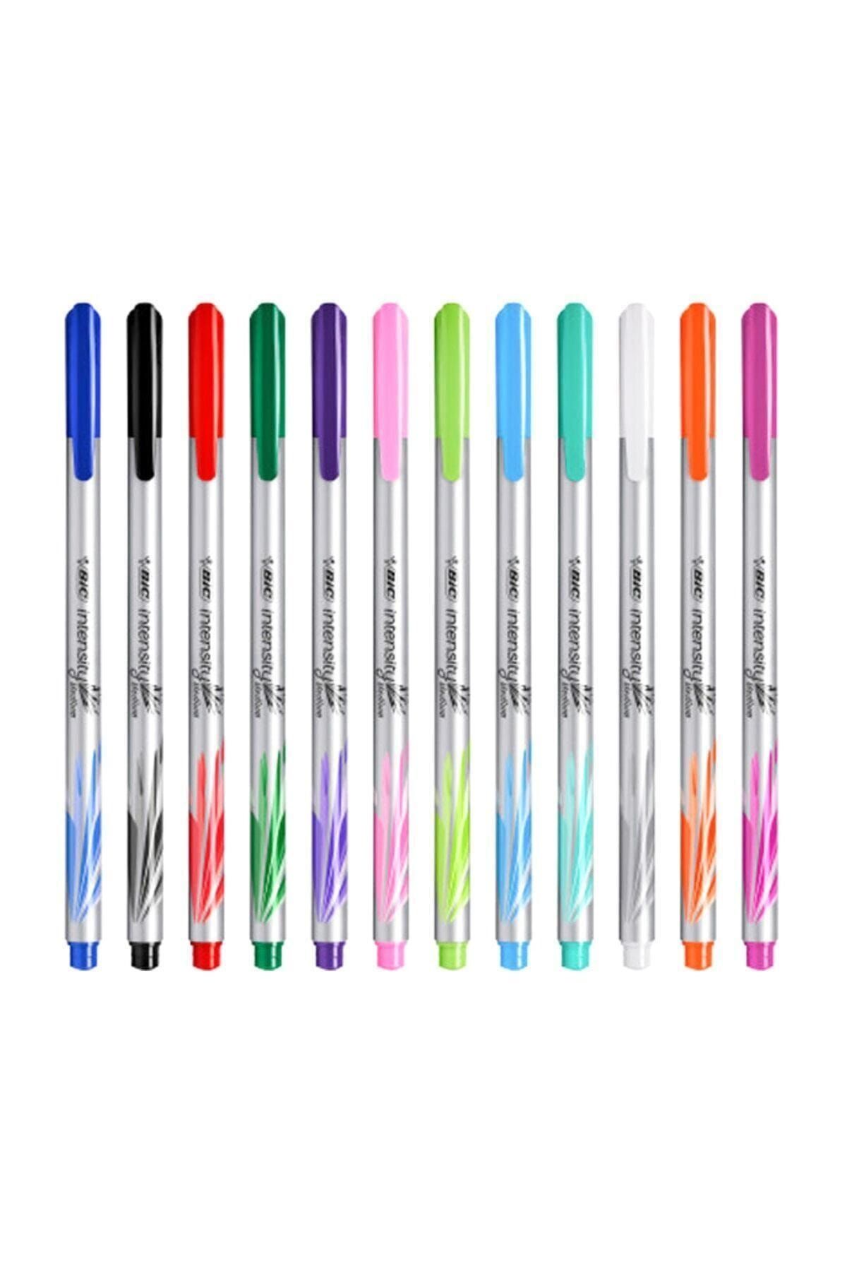 Bic Intensity Medium Liner Keçe Uçlu Kalem 12 Renk Set