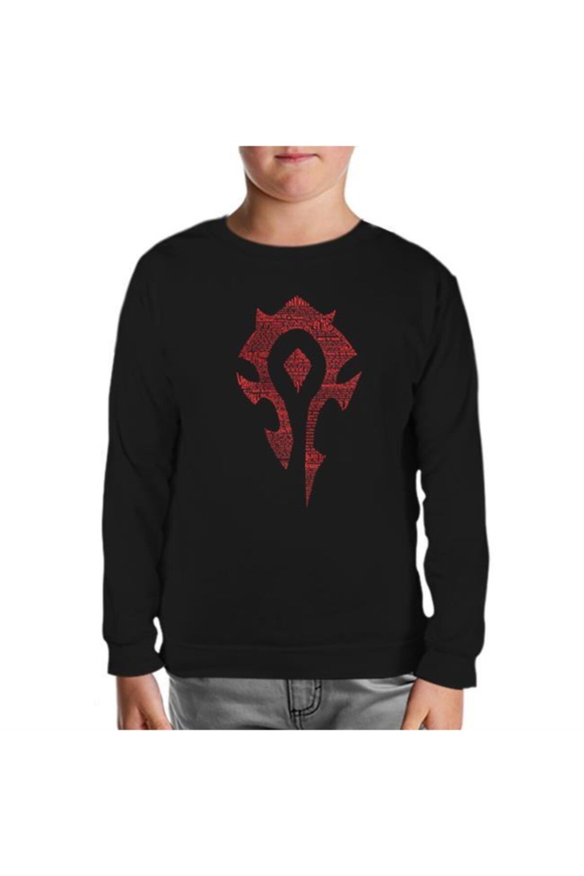 Lord T-Shirt World Of Warcraft - Silver Moon Siyah Çocuk Sweatshirt