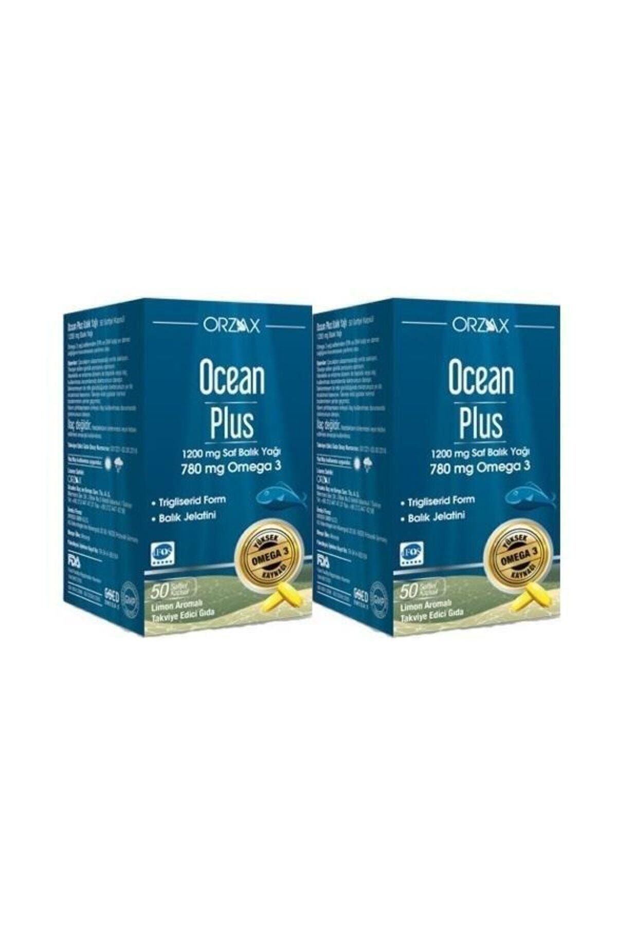 Orzax Plus 1200 mg Omega3 Balık Yağı 50 Kapsül 2 ADET