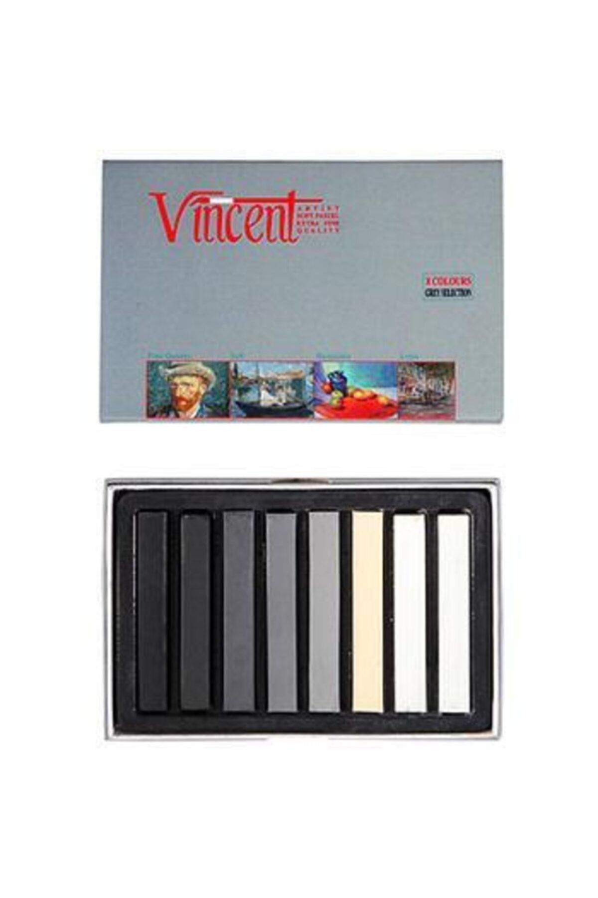 Vincent Soft Pastel 8`li Gri Tonlar