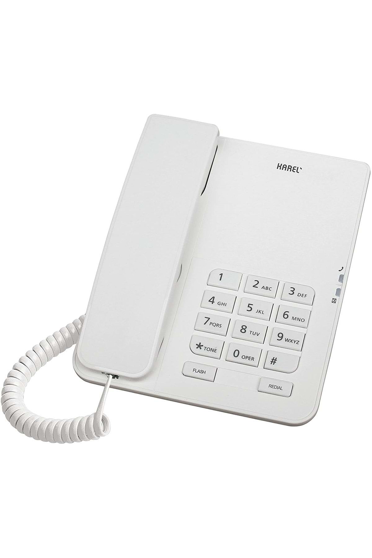 KAREL Tm140 Beyaz Analog Telefon