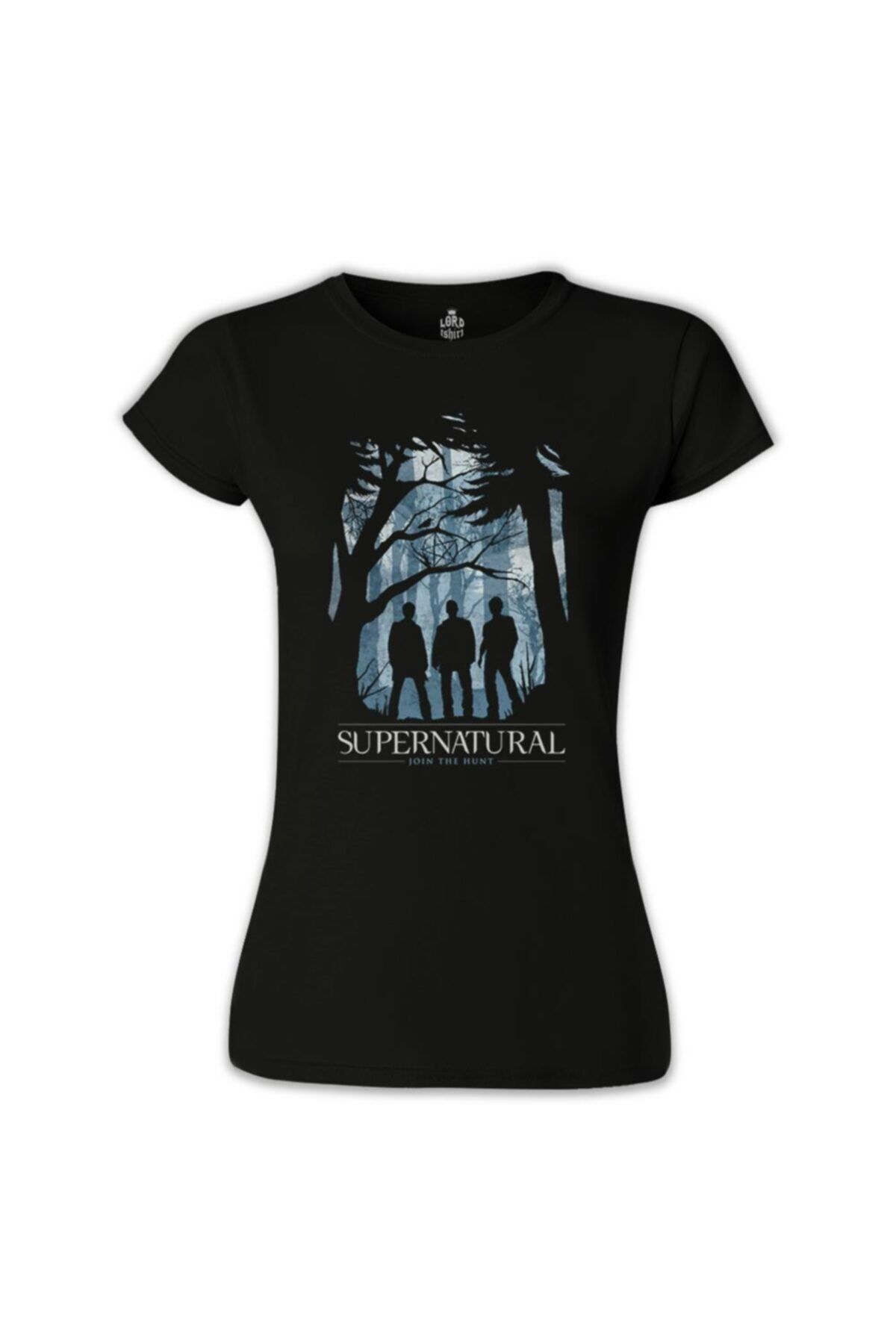 Lord T-Shirt Kadın Siyah Supernatural  Join the Hunt II Tshirt