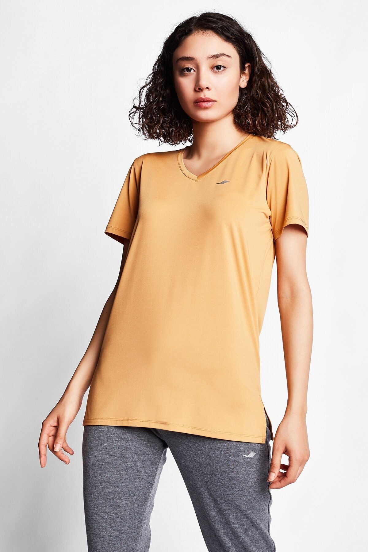 Lescon Karamel Kadın Kısa Kollu T-shirt 20s-2208
