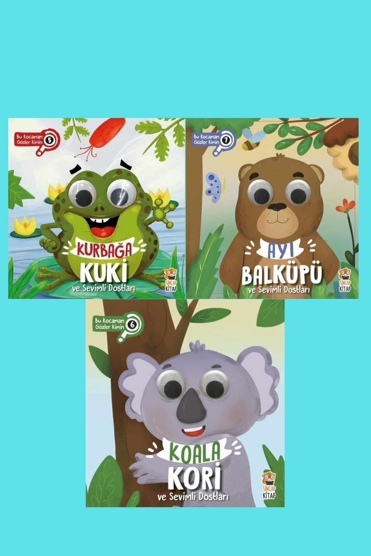 Sincap Kitap Ayı Balküpü Koala Kori Kurbağa Kuki Ve Sevimli Dostları 3lü Set