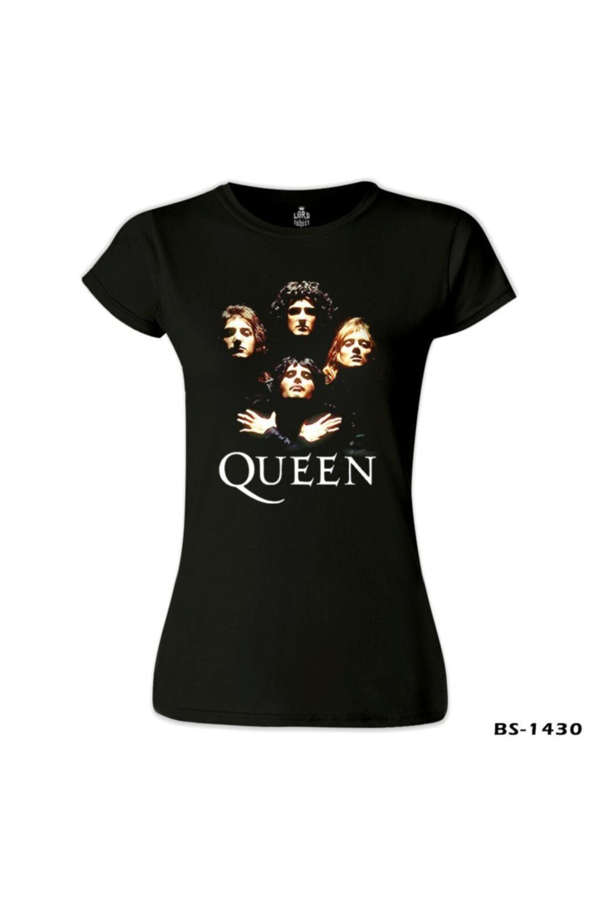Lord T-Shirt Kadın Siyah Queen Bohemian Rhapsody Tshirt