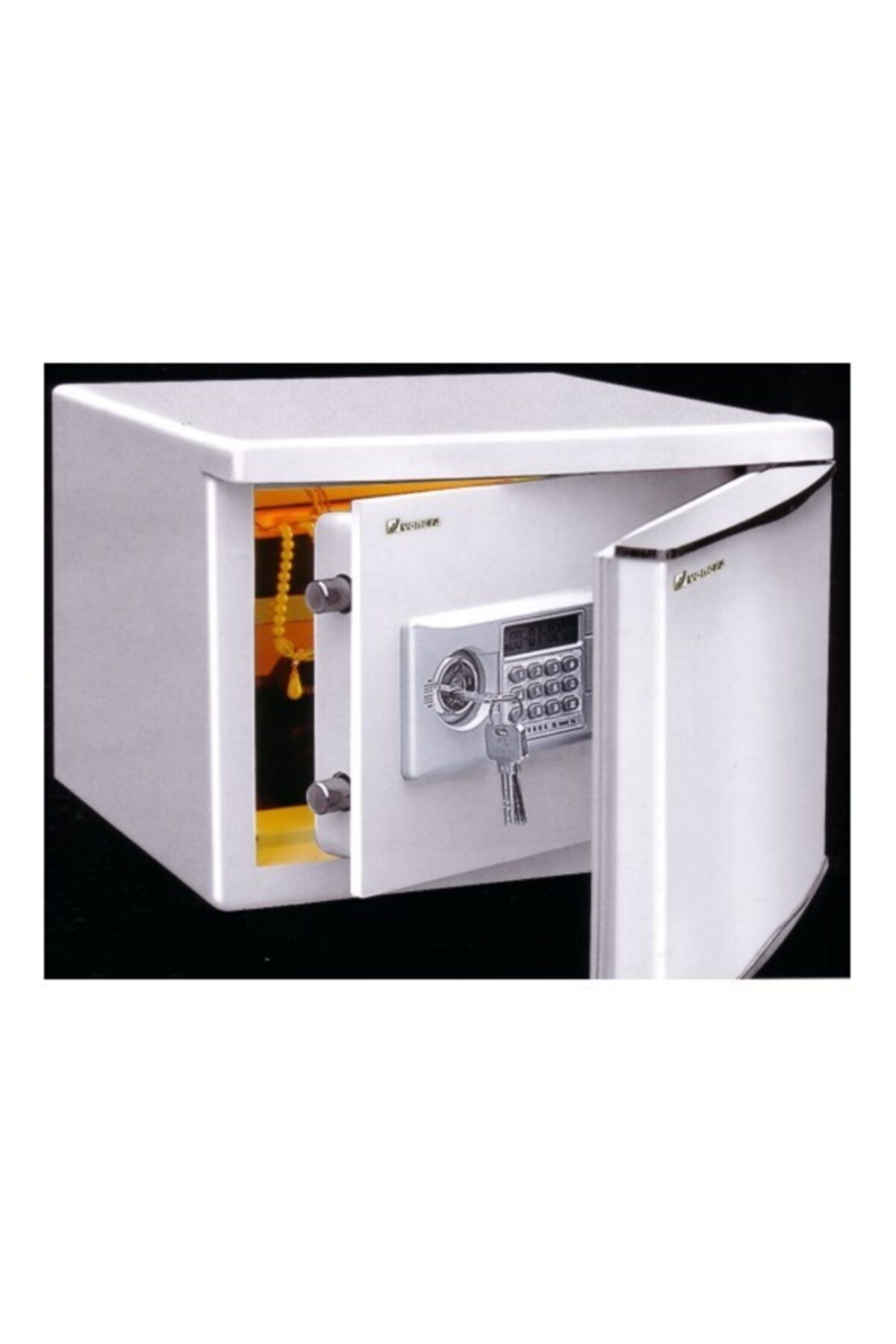 ÇELİK KASA DÜNYASI 001kk1et Mini Buzdolabı Görünümlü Saklama Kapaklı Dijital Şifreli