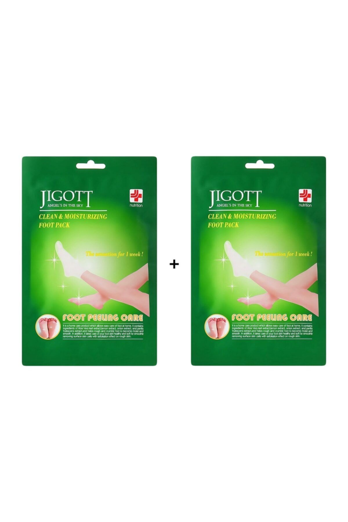 Jigott Miracle Foot Peeling Pack - 2 Adet Çorap Tipi Soyulan Ayak Peeling Maskesi