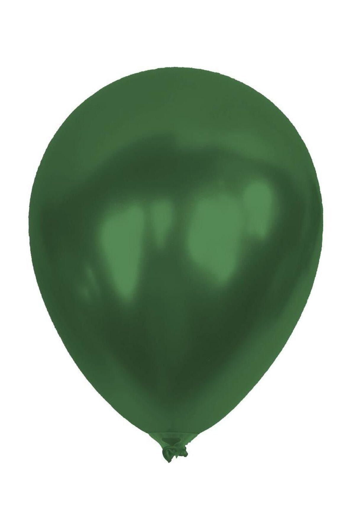 Parti Dolabı Metalik Koyu Yeşil Balon 12'li