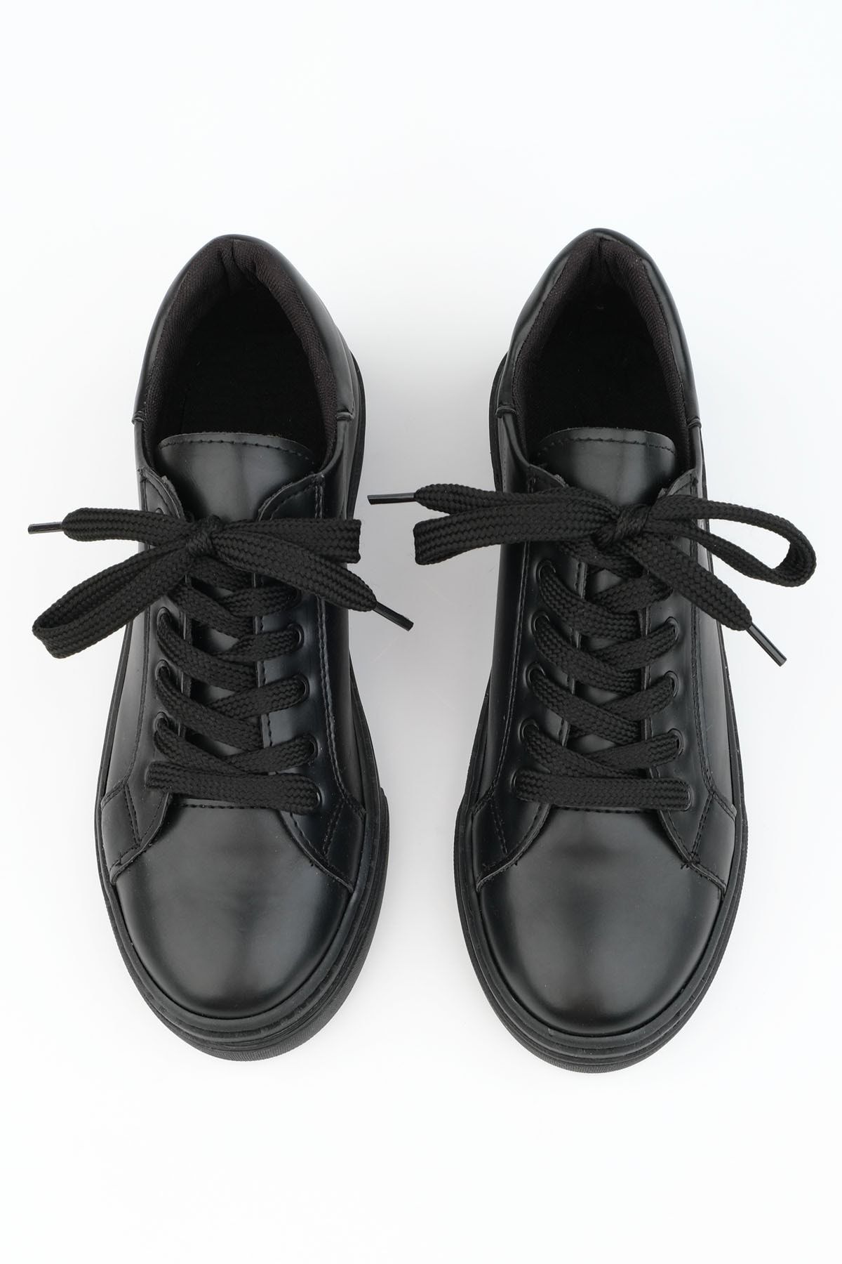 Marjin Kadın Sneaker Ayakkabı Balen siyah