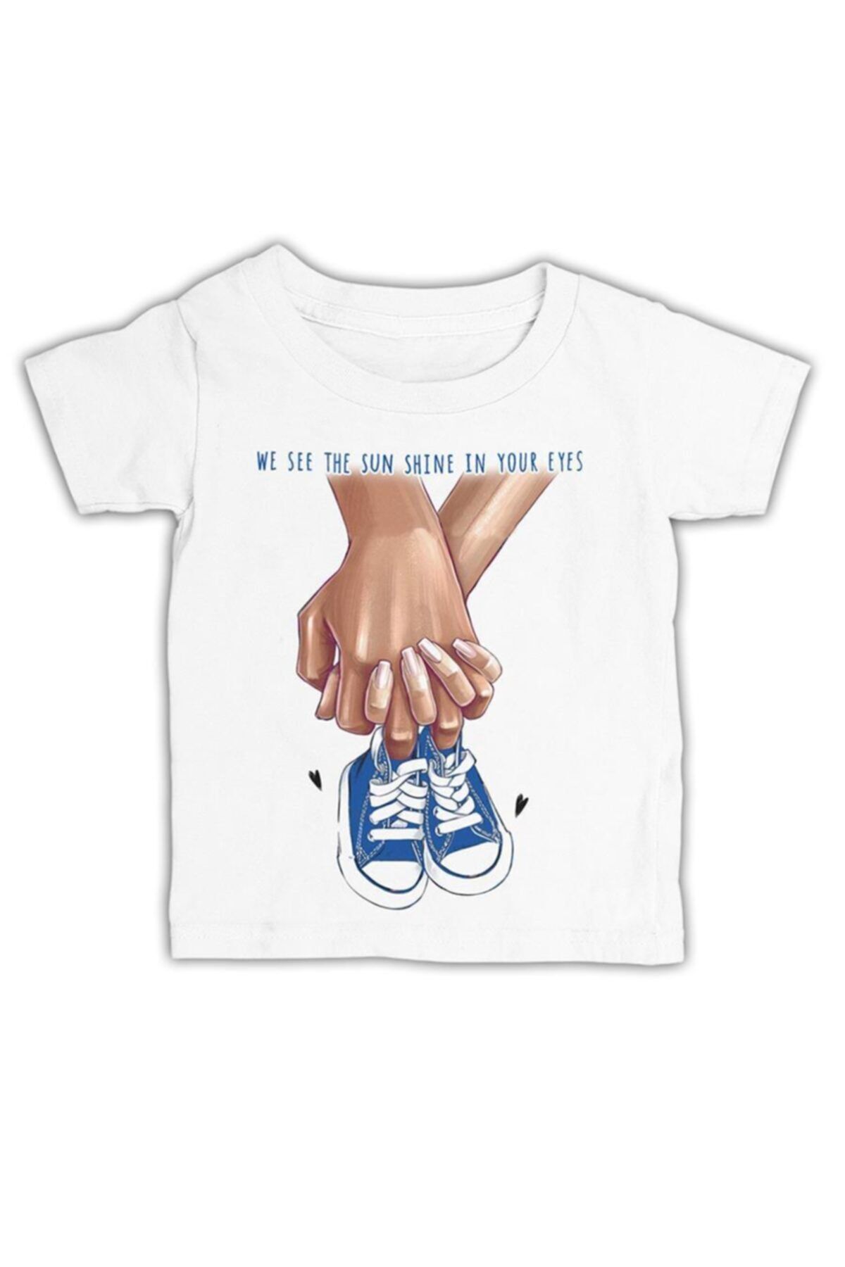 Lord T-Shirt Erkek Çocuk Beyaz Yeni Bebek Ayakkabı Anneler Günü Çocuk Tshirt