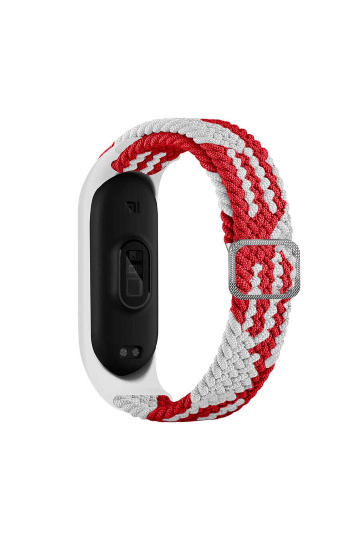 Gpack Xiaomi Mi Band 4 Kordon CırtCırt Kumaş Ayarlanabilir Örgü Tasarım KRD 49 Beyaz