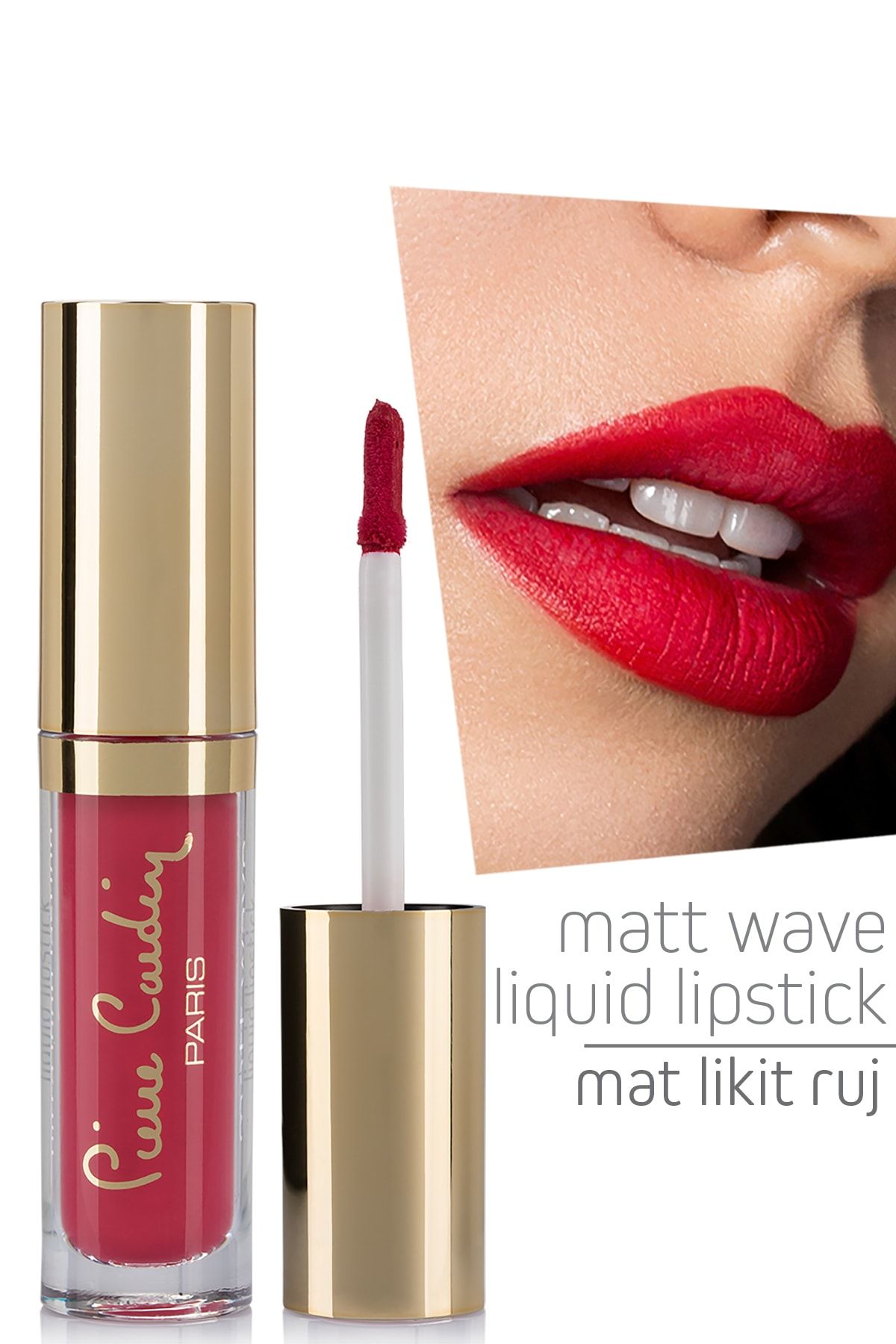 Pierre Cardin Matt Wave Liquid Lipstick – Mat Likit Ruj - Vermilion
