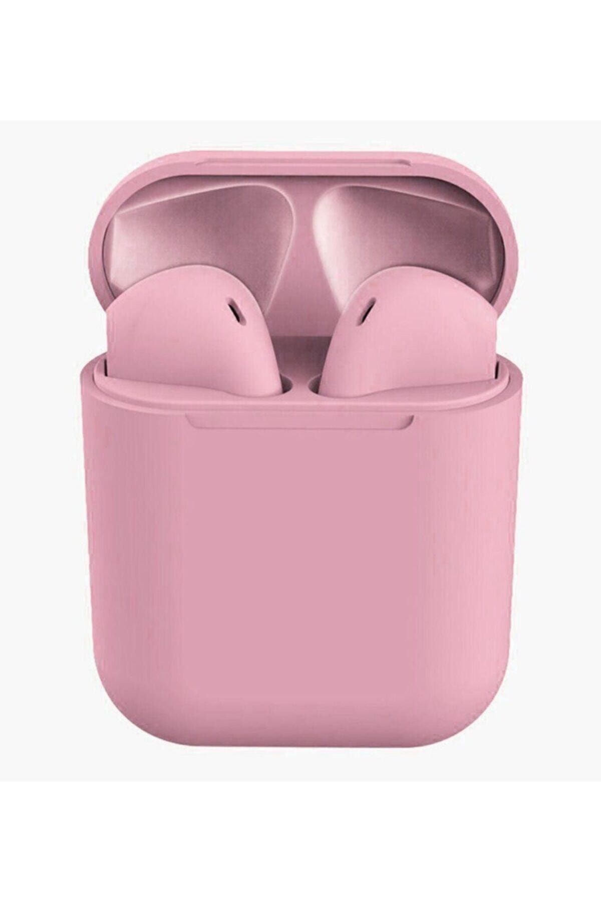 İnpods12 İ12 Bluetooth 5.0 Kulaklık - Şarj Üniteli (TWS) Pembe