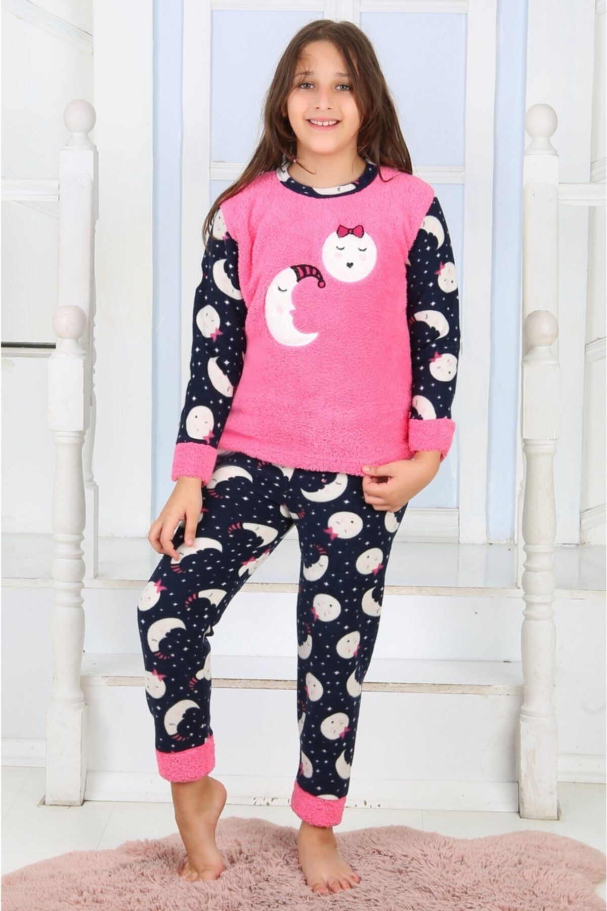 ASEL PİJAMALARI Çocuk Kışlık Polar Pijama Takımı