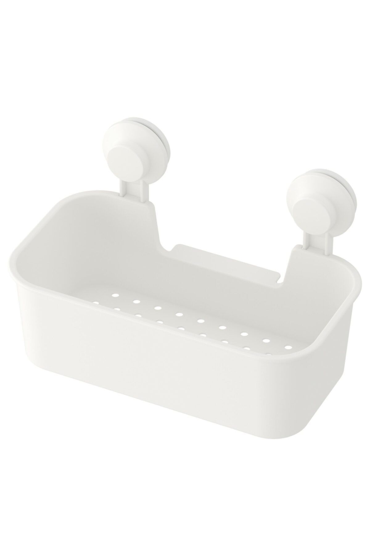 IKEA Beyaz Duş Sepeti Kare Meridyendukkan Banyo Raf Vantuzlu Banyo Rafı 28x17x17