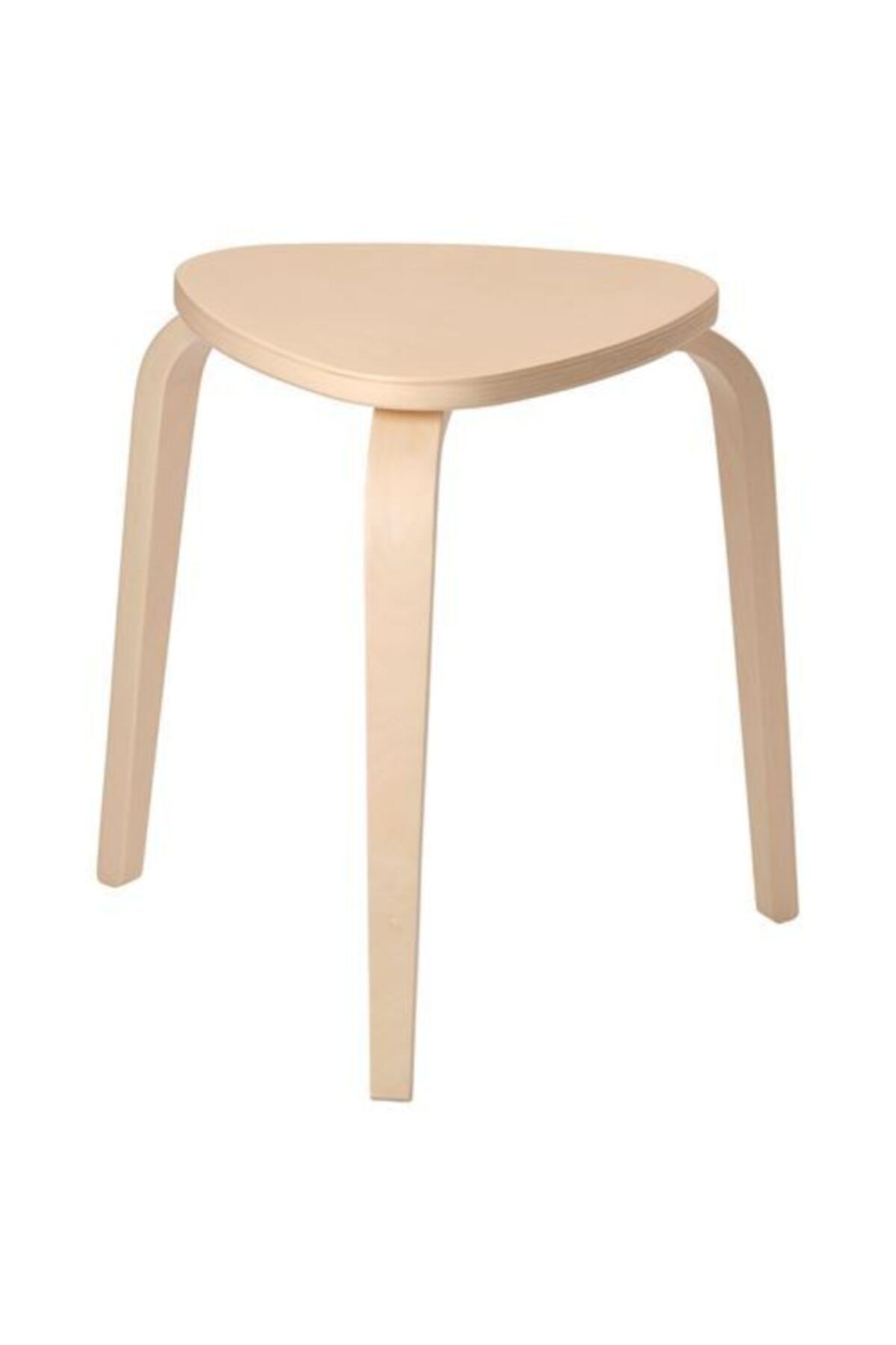 IKEA Natürel Renk Tabure 42x48x45 Cm Meridyendukkan Huş Ağacı Tabure-sandalye Tekli