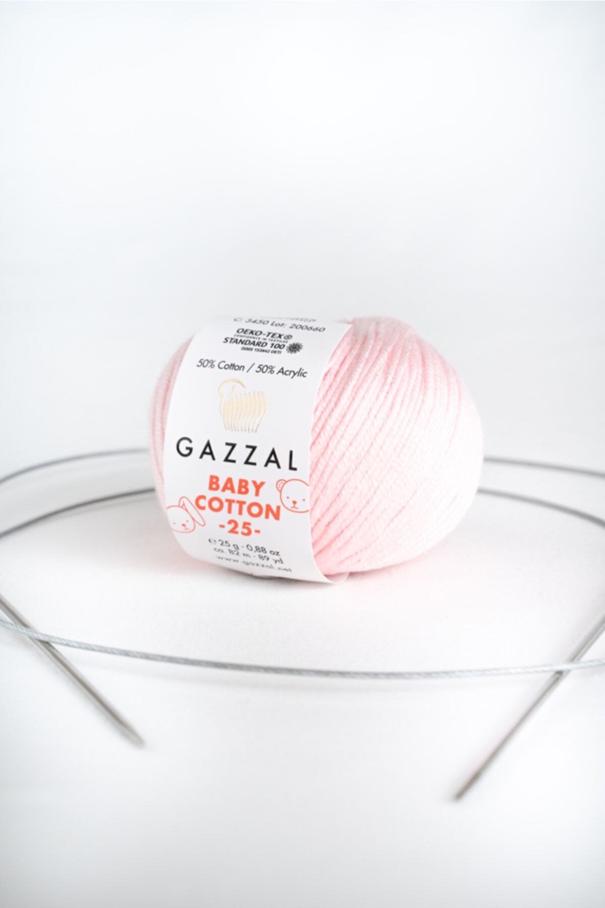 Gazzal Baby Cotton 25 gr Amigurumi, Punch El Örgü Ipligi Taka Yarn (3411)