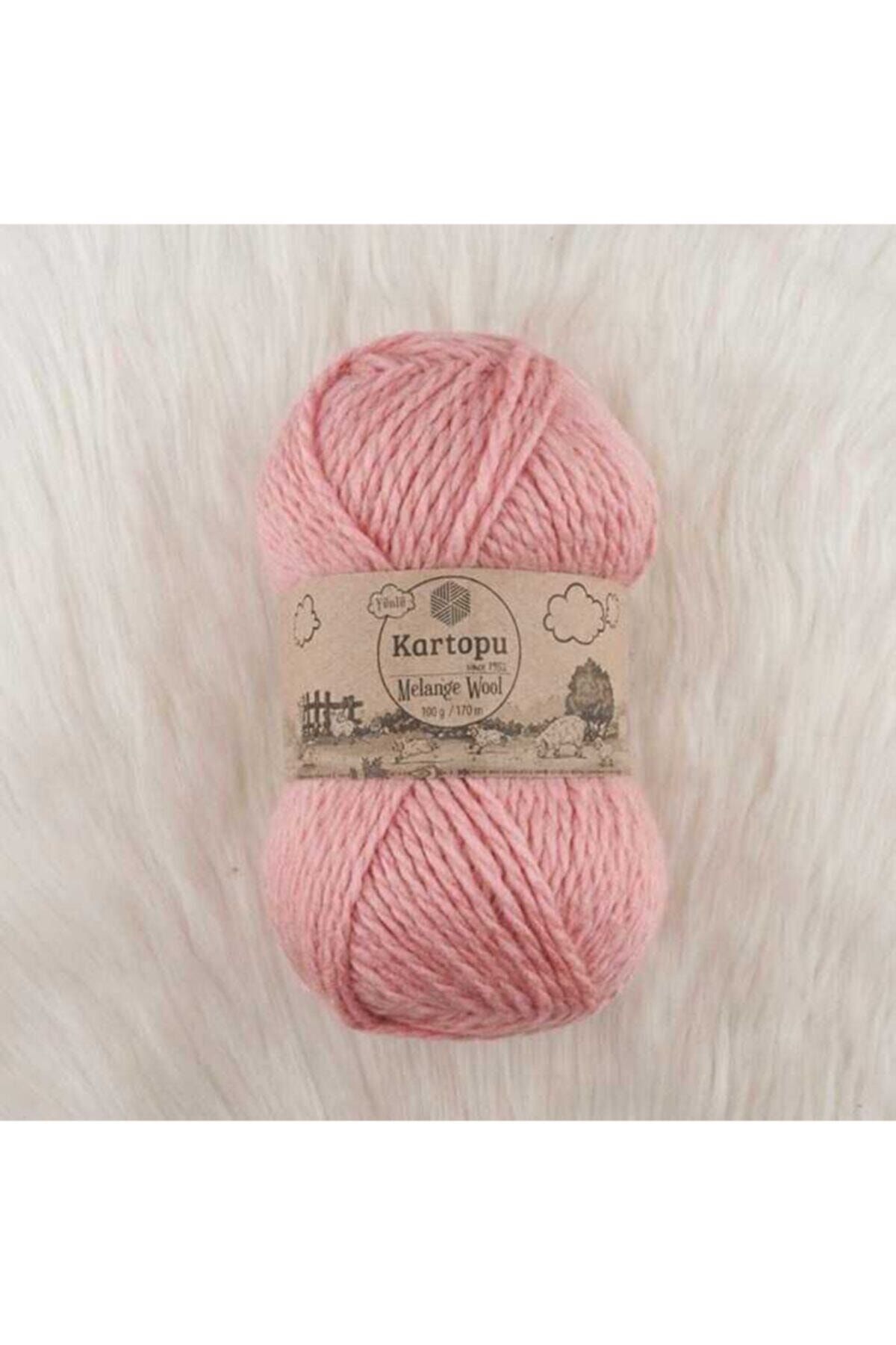 Kartopu Melange Wool El Örgü Ipi 100 Gr.170 M. 2116