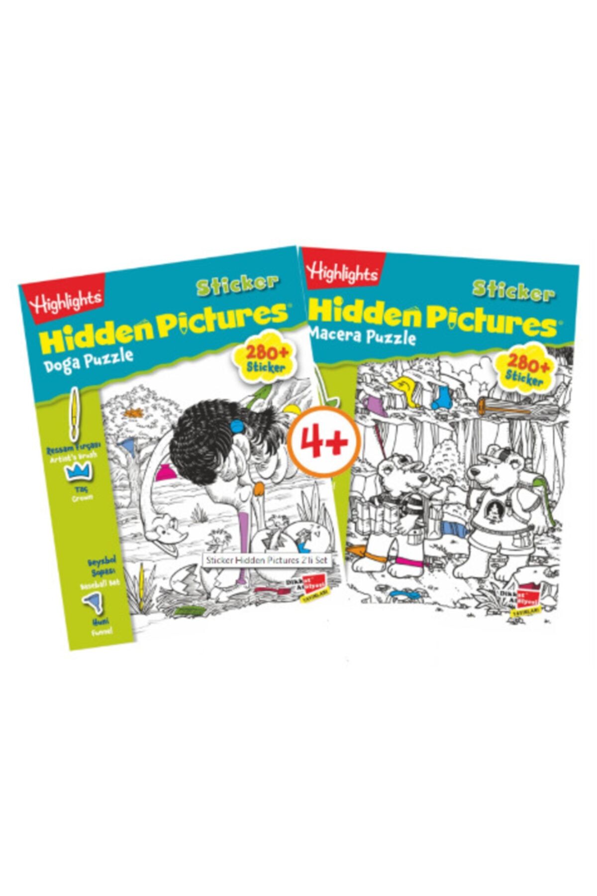 Dikkat Atölyesi Yayınları Highlights Sticker Hidden Pictures 2'li Set