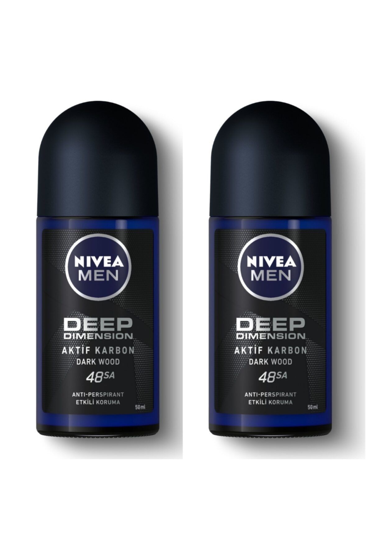 NIVEA Men Deep Dimensıon Aktif Karbon 50 Ml Rool On (2 Adet)