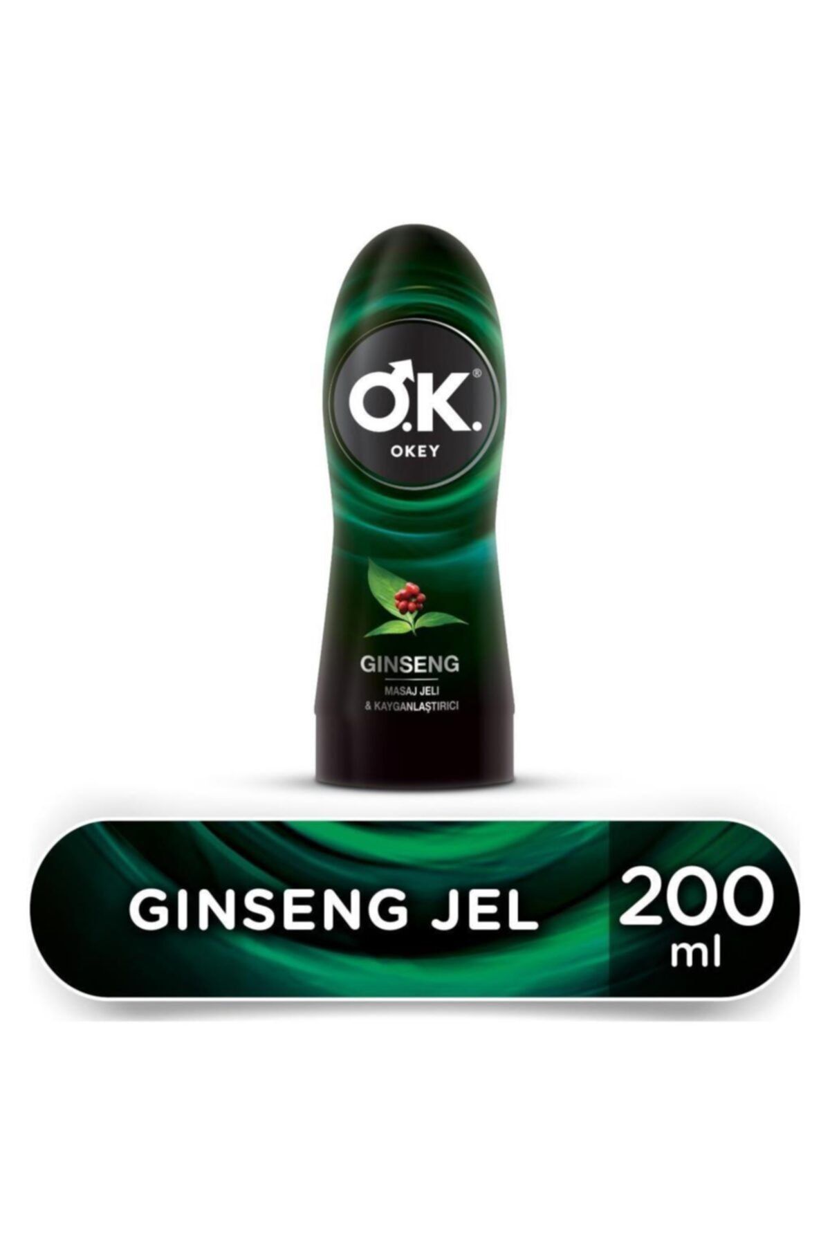 Okey  Masaj Jeli & Kayganlaştırıcı Ginseng Jel 200ml -LVRS-9