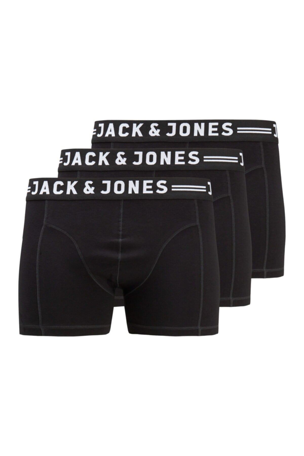 Jack & Jones Jack Jones Sense Trunks 3-pack Noos Pls Erkek Siyah Boxer 12147591-02