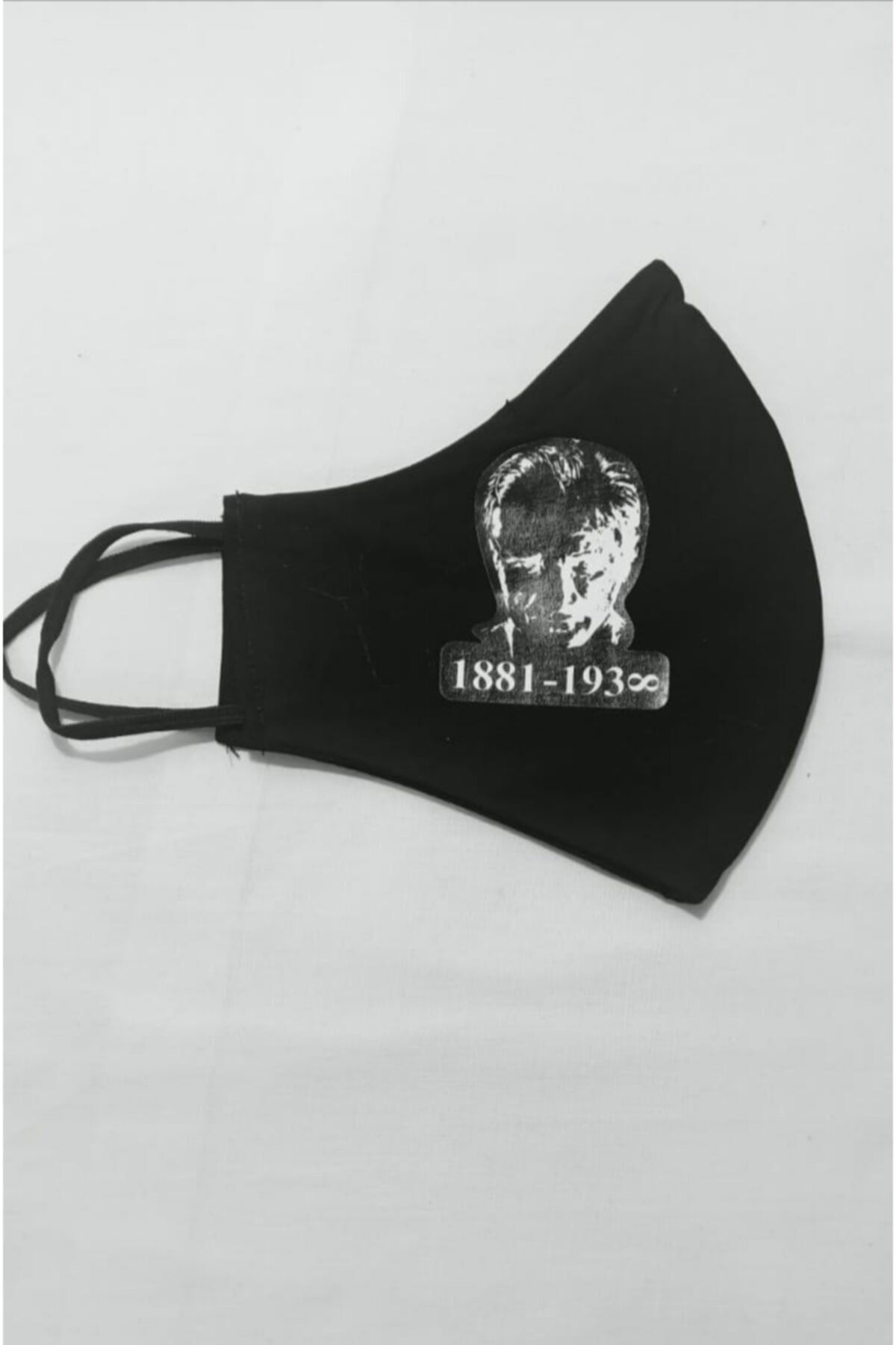 Maschera Atatürk Baskılı Tse K599 Onaylı Unisex Pamuklu Çift Katlı Telli Yıkanabilir Maske 5 li
