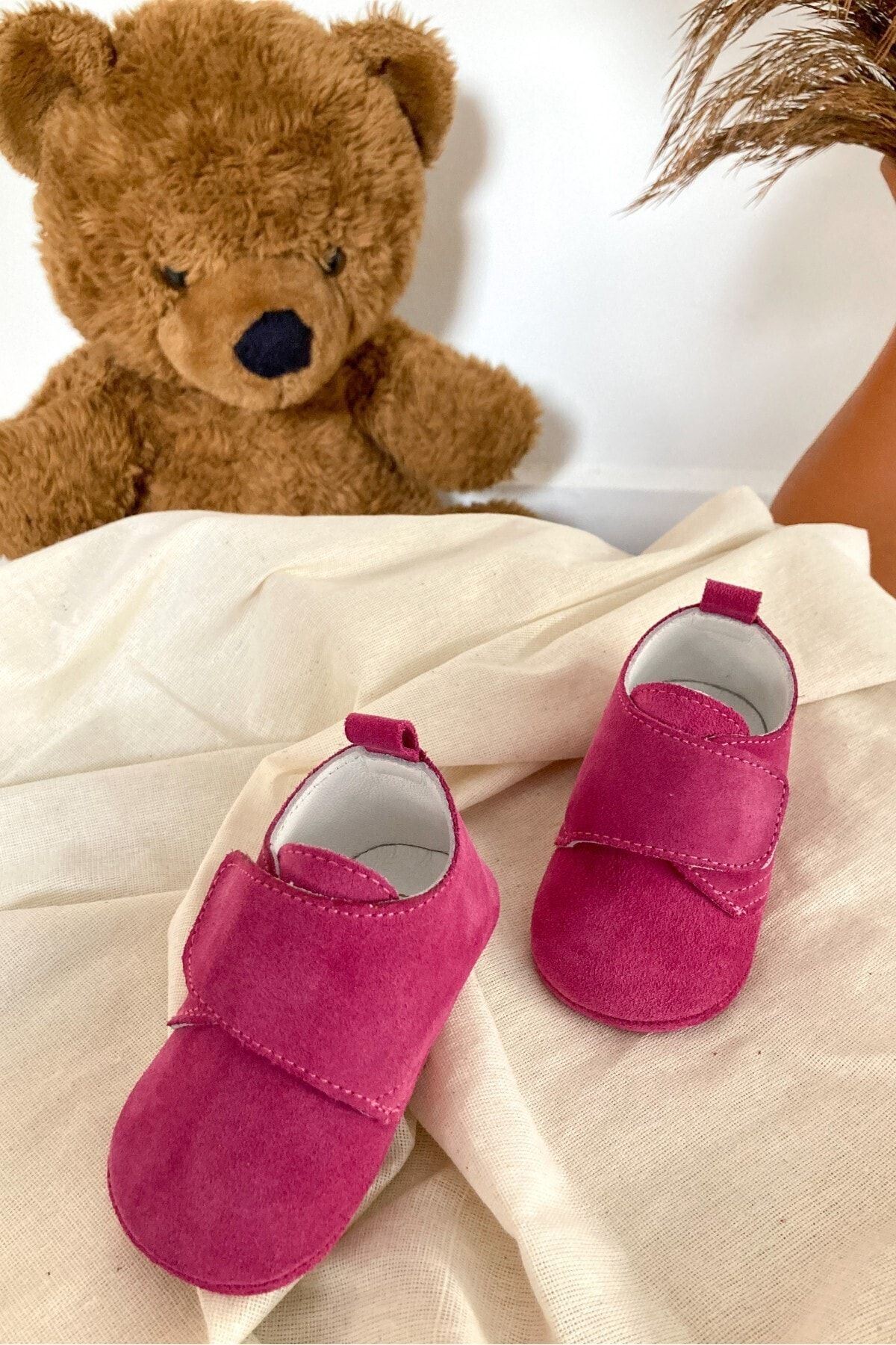 Li Puna Cırt Cırtlı Bebek Ilk Adım Ayakkabısı - Fuşya