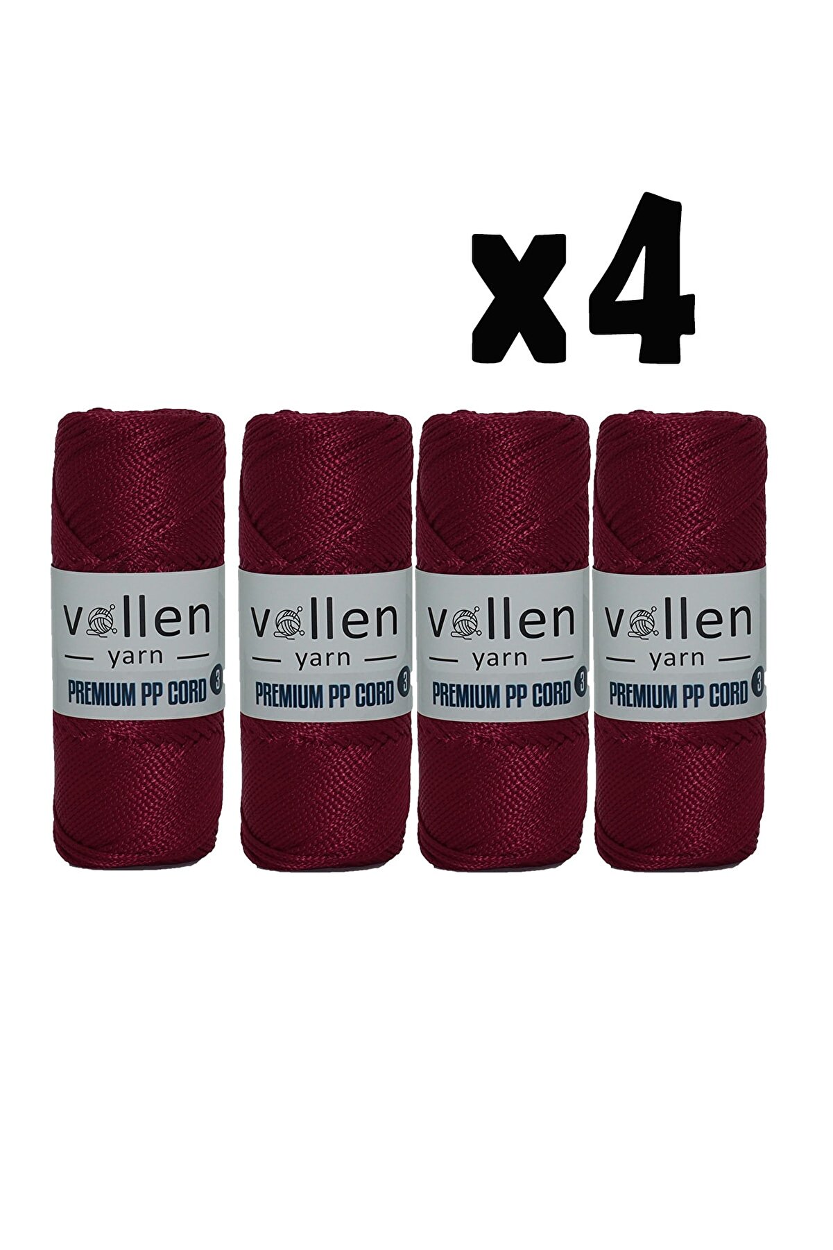 vollen yarn Polyester Makrome Ipi Supla Ipi Çanta Ipi Bileklik Ipi 3 mm 4 Adet