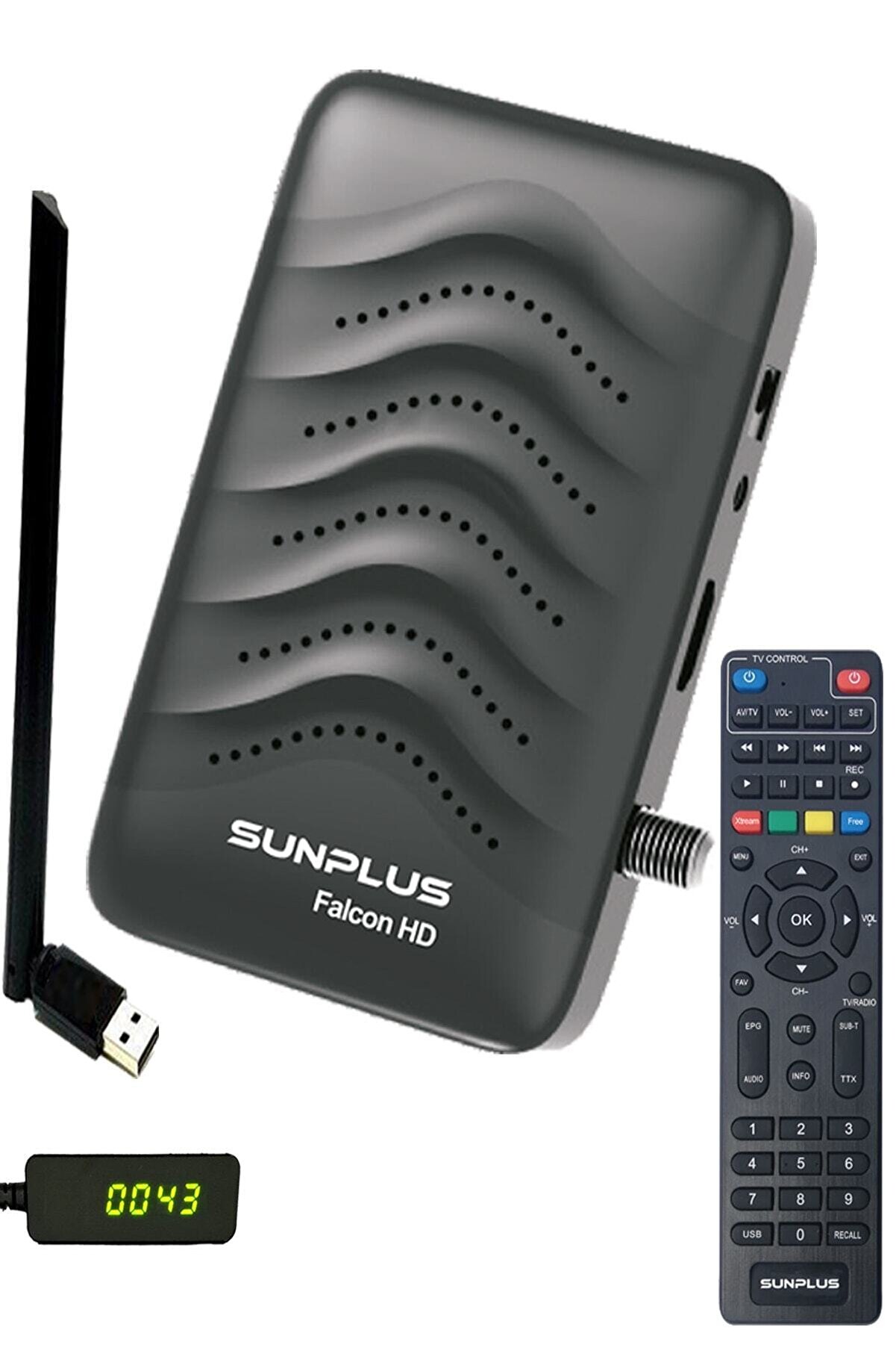 Sunplus Astra Falcon Çanaksız Tv Full Hd Akıllı Kumanda Uydu Alıcısı Wifi Anten