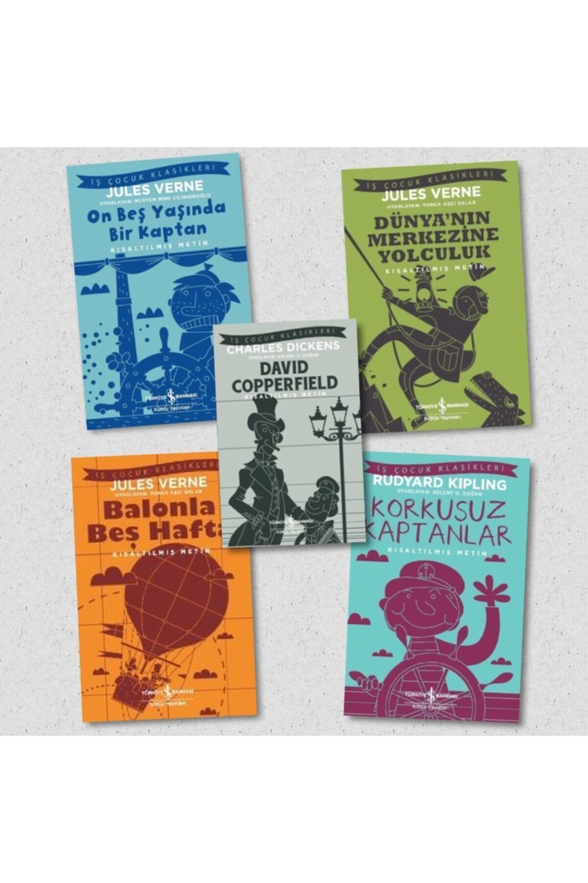 Türkiye İş Bankası Kültür Yayınları On Beş Yaşında Bir Kaptan - Dünya'nın Merkezine Yolculuk - David Copperfield + 2 Kitap