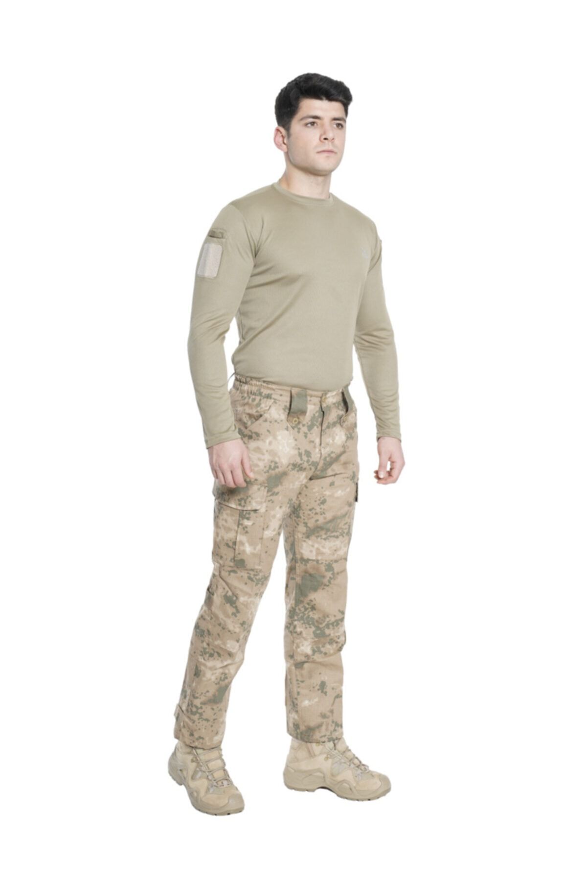 Silyon Askeri Giyim Erkek Kahverengi Jandarma Komando Cırtlı Taktik Pantolon