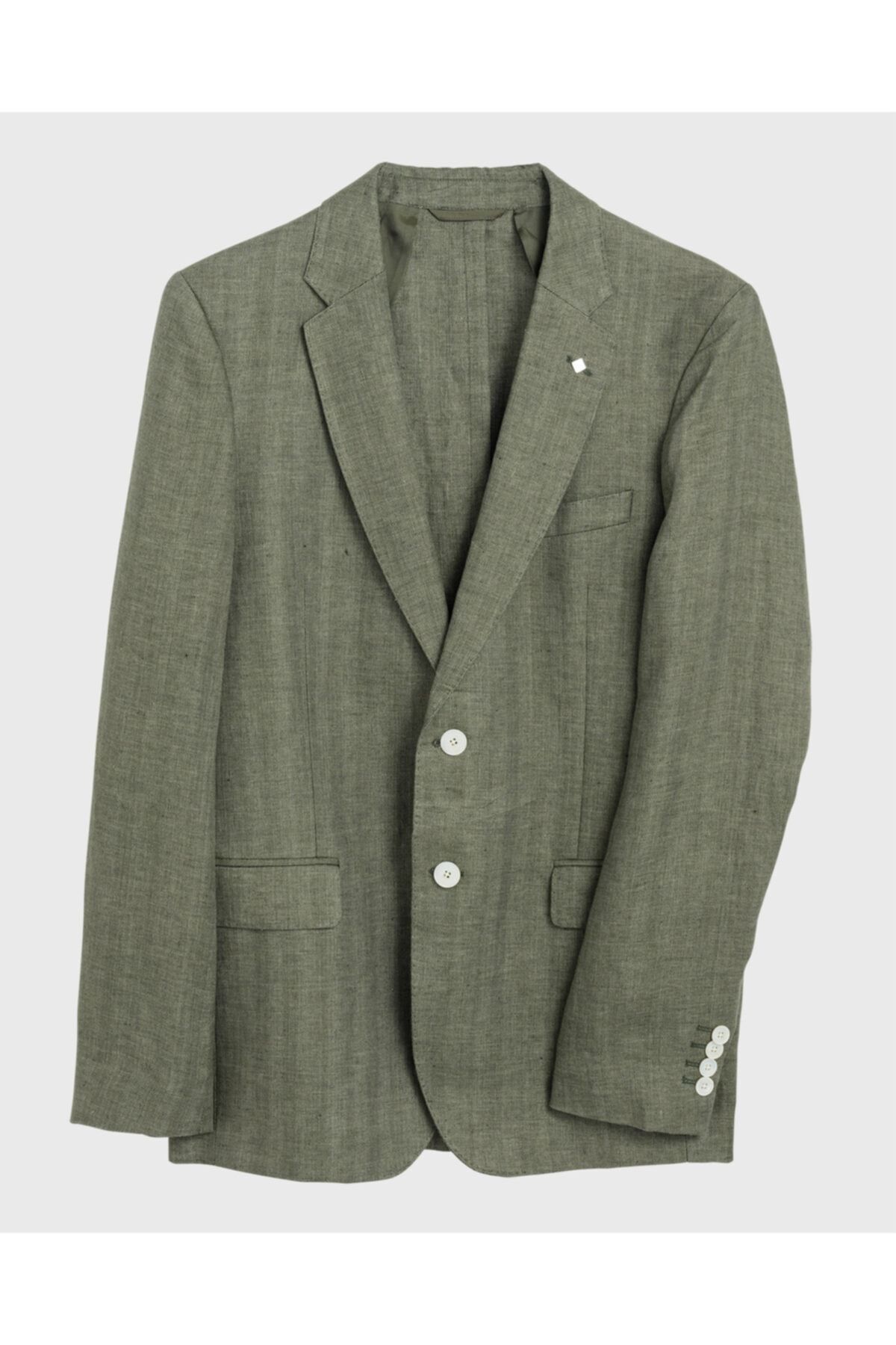 Gant Erkek Slim Fit Yeşil Keten Blazer Ceket 7539
