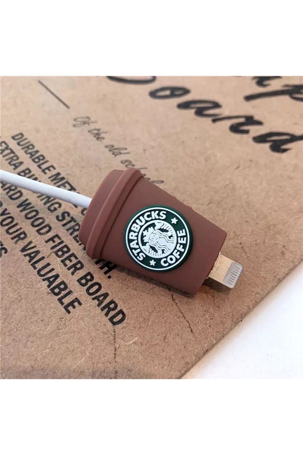 MY MÜRDÜM Yeni Seri Sevimli Silikon Starbucks Kablo Koruyucu