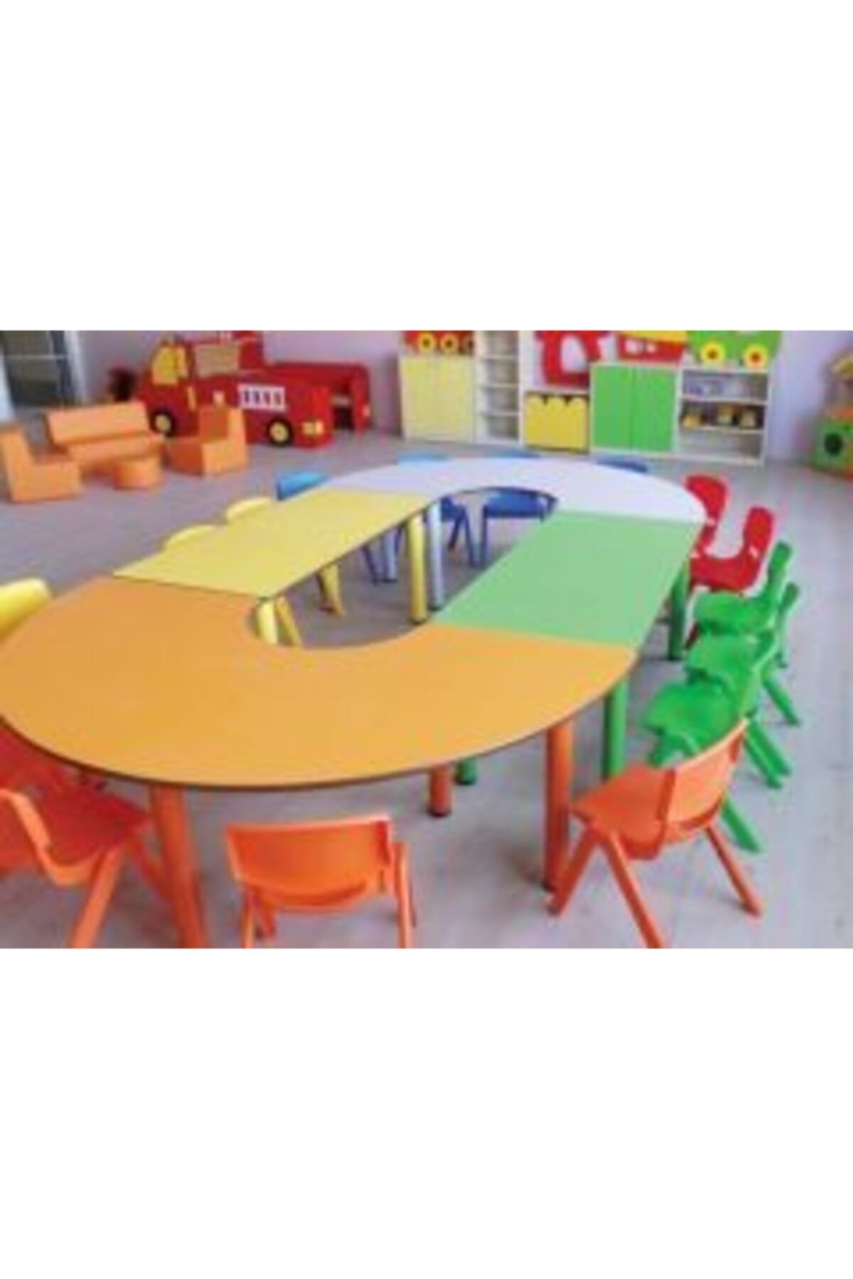 Laylay Toys Masa Anaokulu-kreş-çocuk Masası (4PARÇA)