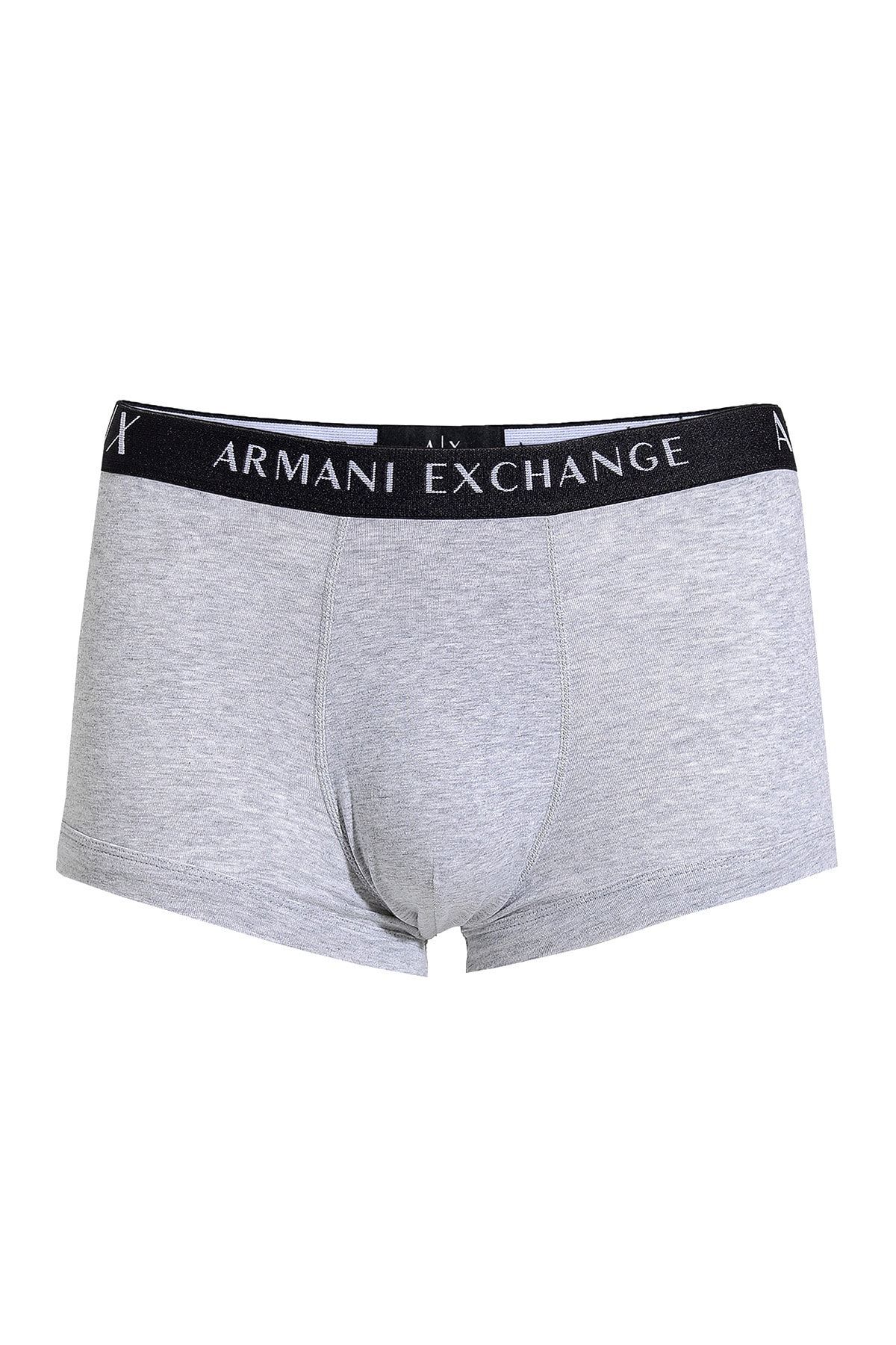 Armani Exchange Erkek Siyah Gri Boxer