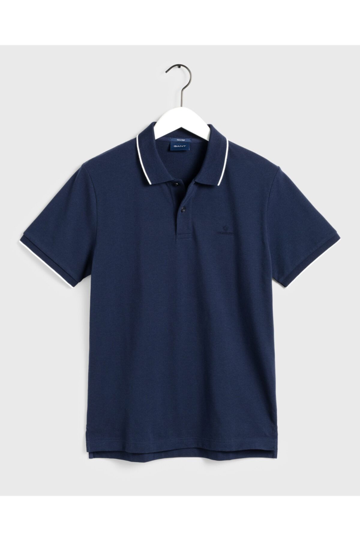 Gant Erkek Regular Fit Lacivert Tech Prep Pique Polo Yaka T-Shirt 2012041